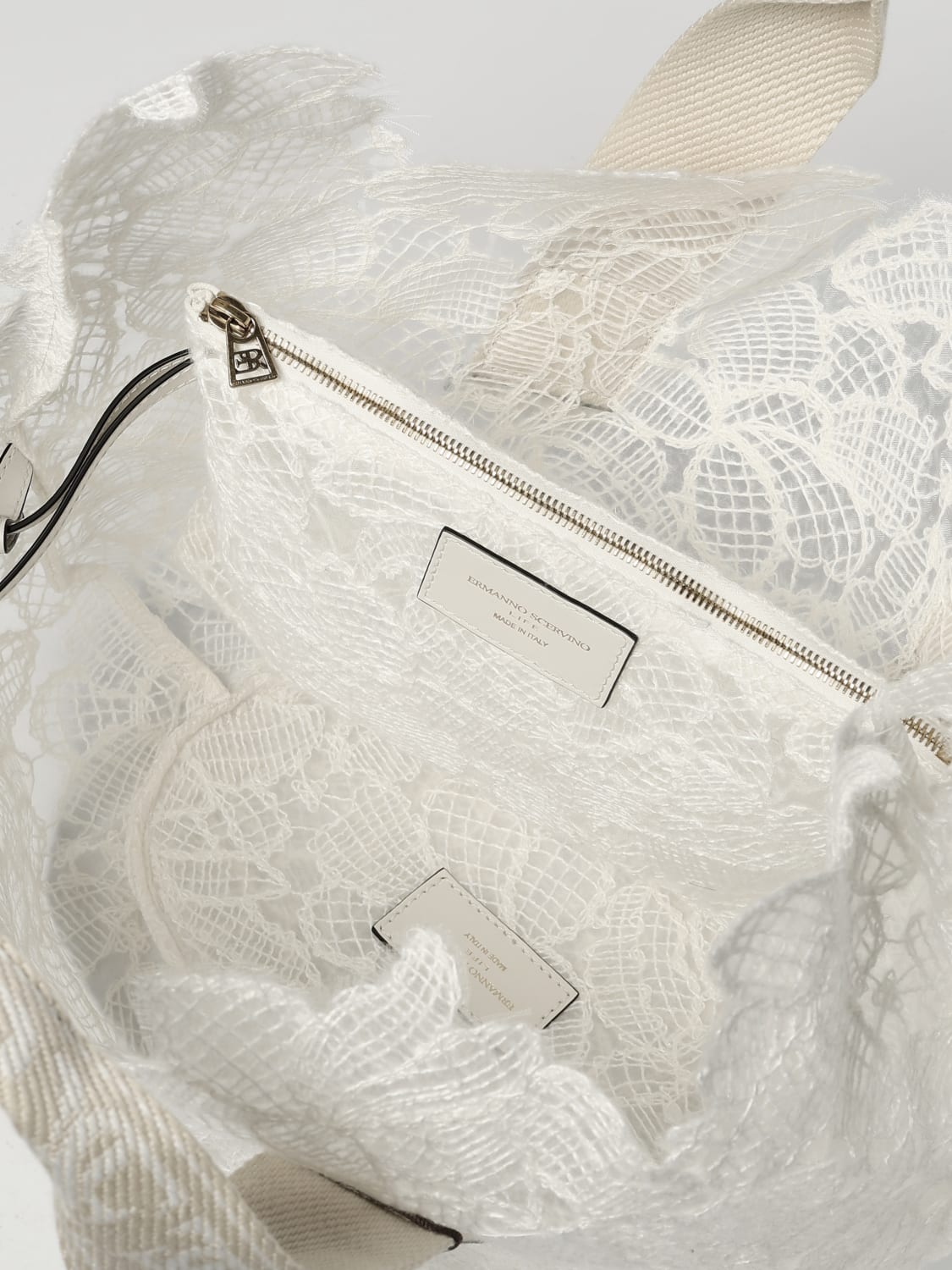 ERMANNO SCERVINO LIFE TOTE BAG: Shoulder bag woman Ermanno Scervino Life, Yellow Cream - Img 5