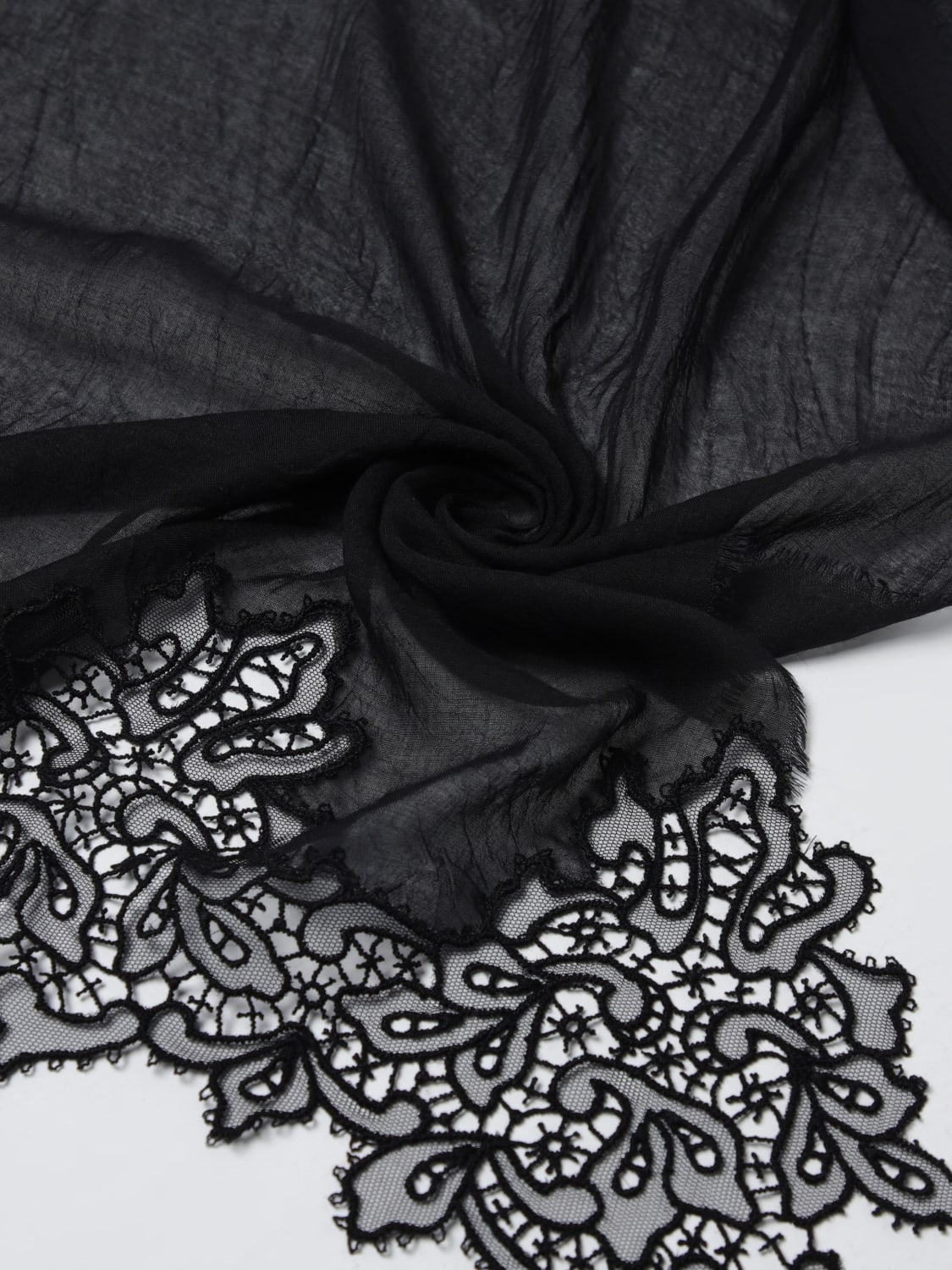 ERMANNO SCERVINO LIFE ÉCHARPE: écharpe femme Ermanno Scervino Life, Noir - Img 3