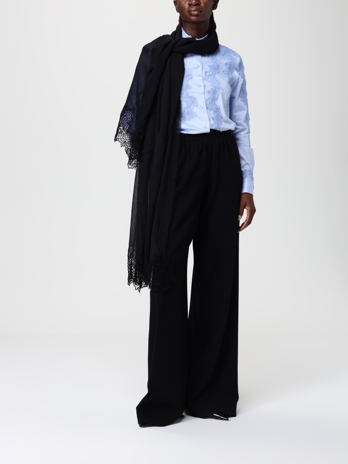 ERMANNO SCERVINO LIFE ÉCHARPE: écharpe femme Ermanno Scervino Life, Noir - Img 4