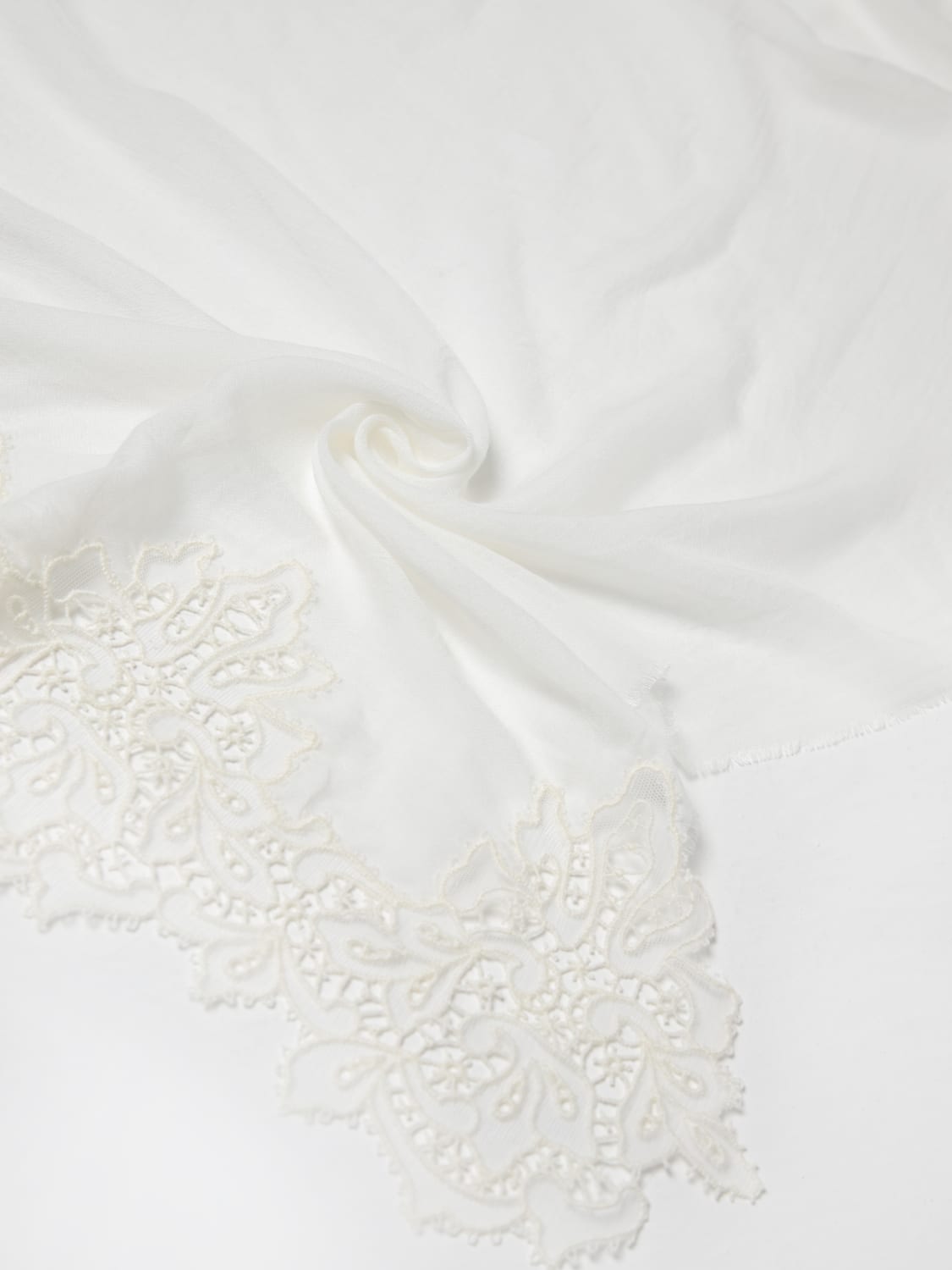 ERMANNO SCERVINO LIFE SCARF: Scarf woman Ermanno Scervino Life, Ivory - Img 3