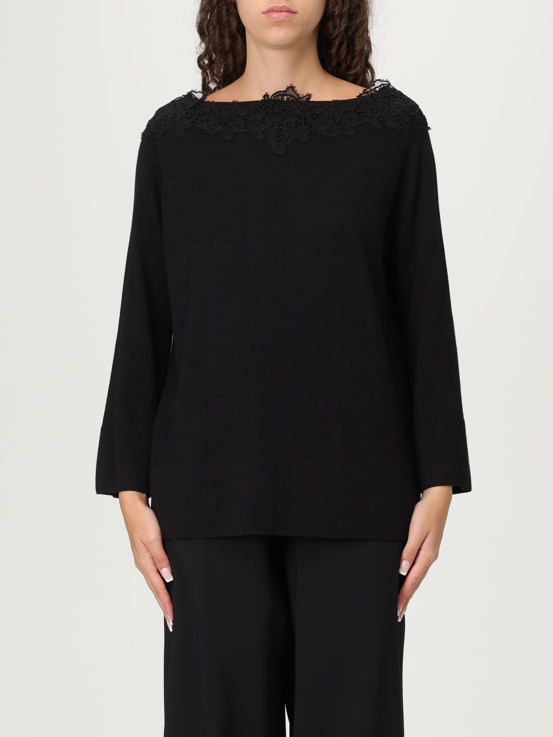 ERMANNO SCERVINO LIFE PULL: Pull femme Ermanno Scervino Life, Noir - Img 1