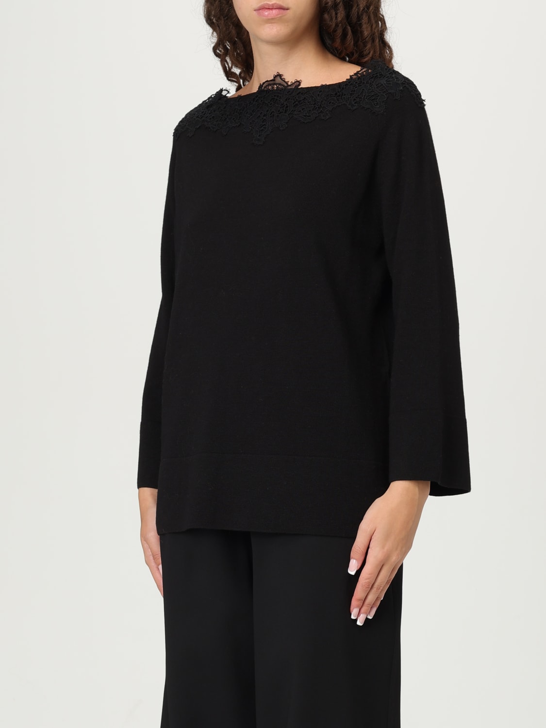 ERMANNO SCERVINO LIFE PULL: Pull femme Ermanno Scervino Life, Noir - Img 4