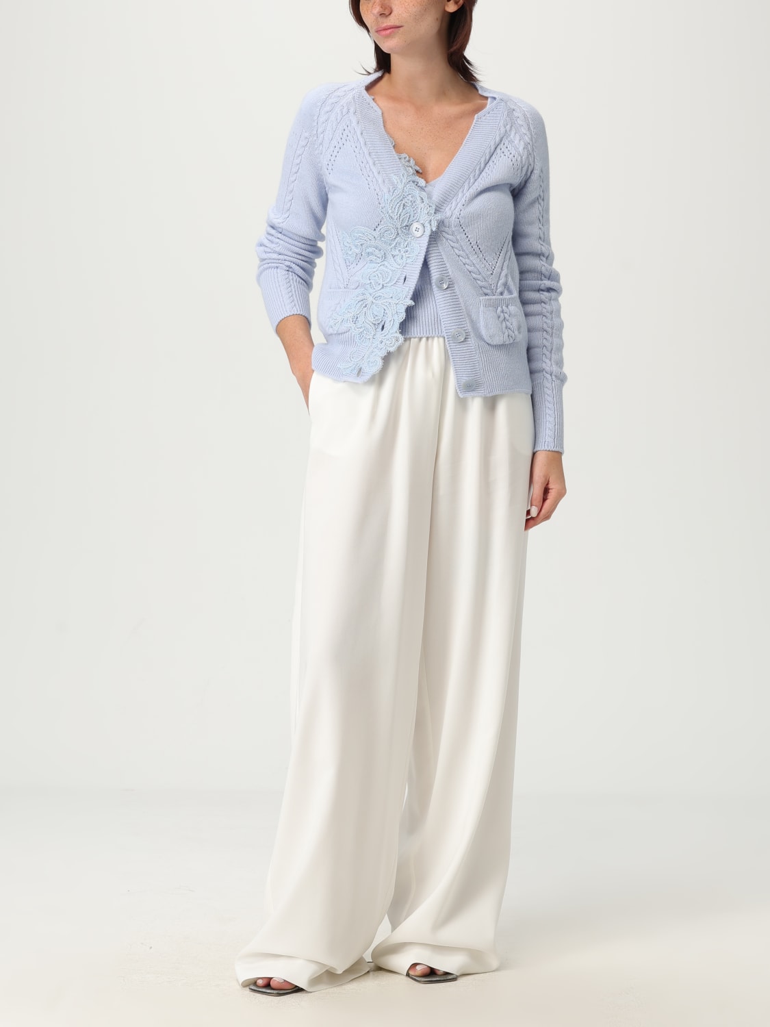 ERMANNO SCERVINO LIFE TOP: Jumper woman Ermanno Scervino Life, Gnawed Blue - Img 2