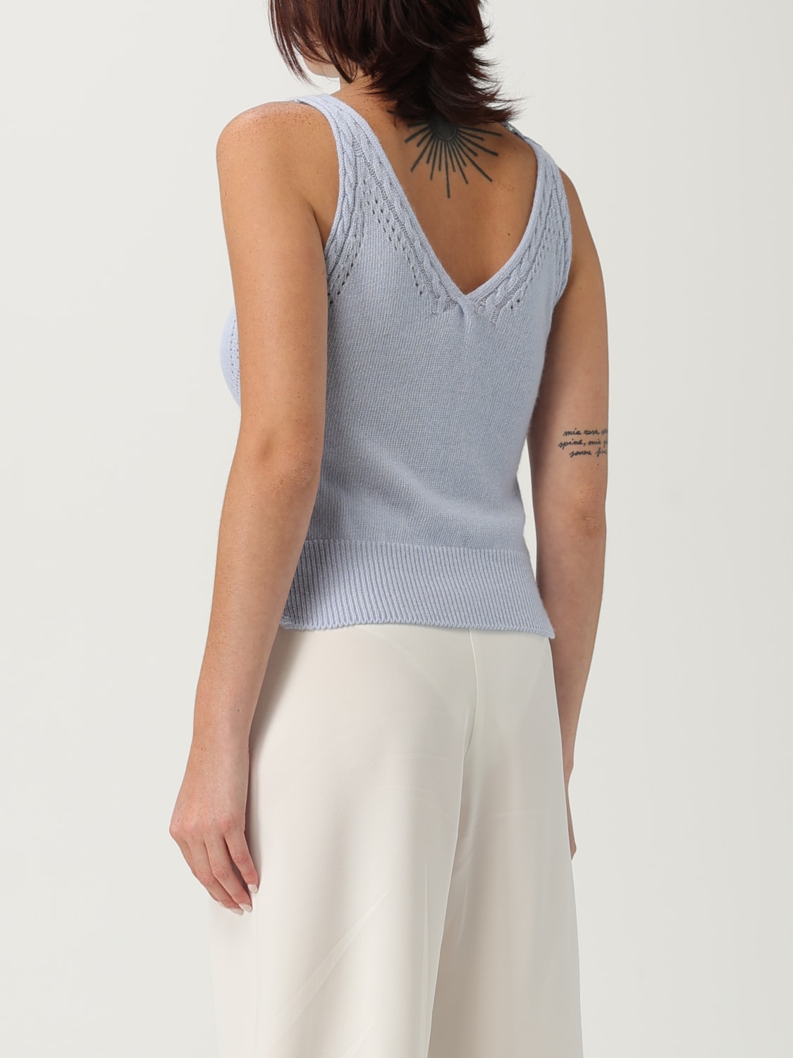 ERMANNO SCERVINO LIFE TOP: Jumper woman Ermanno Scervino Life, Gnawed Blue - Img 3