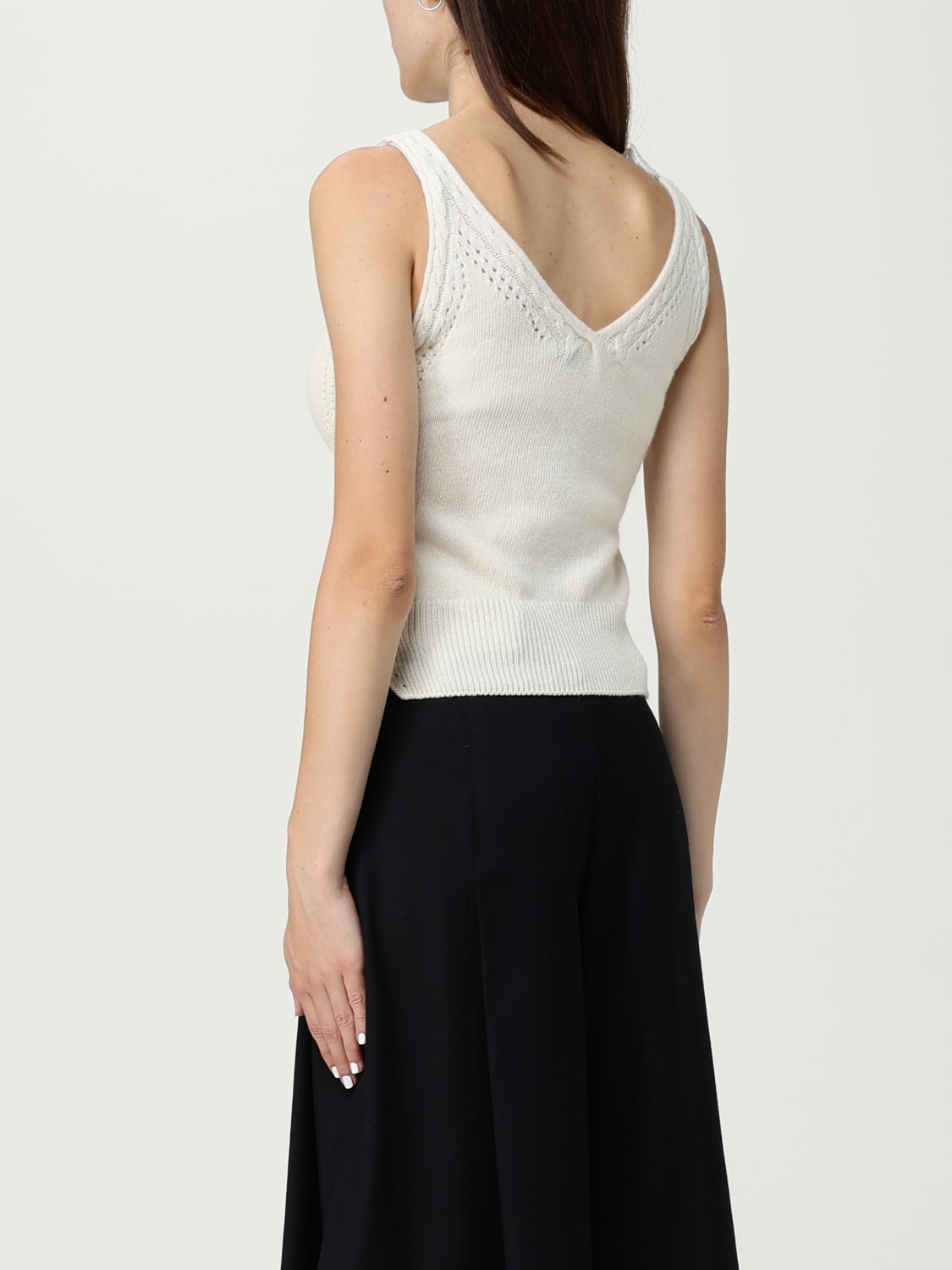 ERMANNO SCERVINO LIFE TOP: Jumper woman Ermanno Scervino Life, Yellow Cream - Img 3