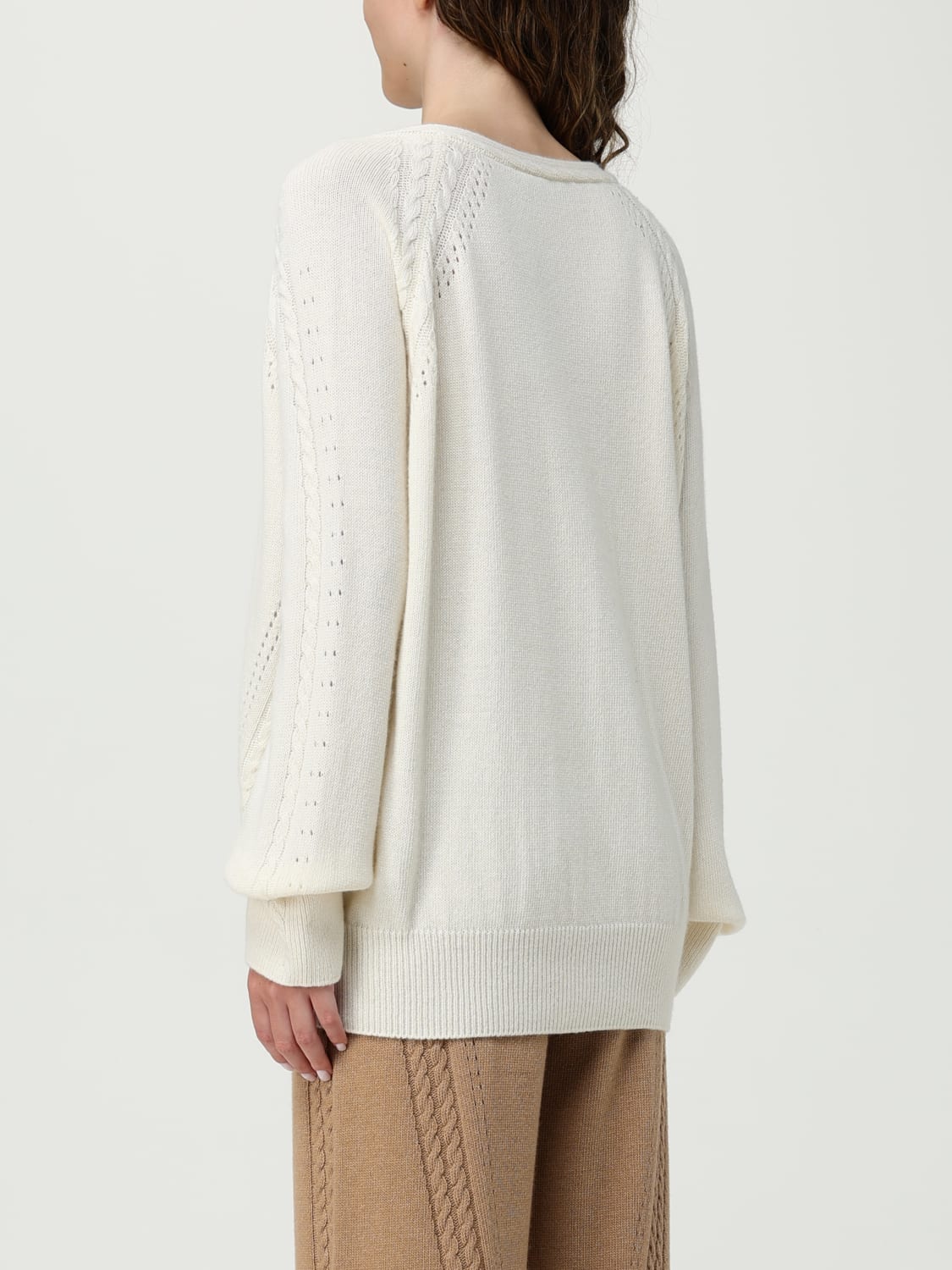 ERMANNO SCERVINO LIFE PULLOVER: Pullover damen Ermanno Scervino Life, Yellow Cream - Img 3