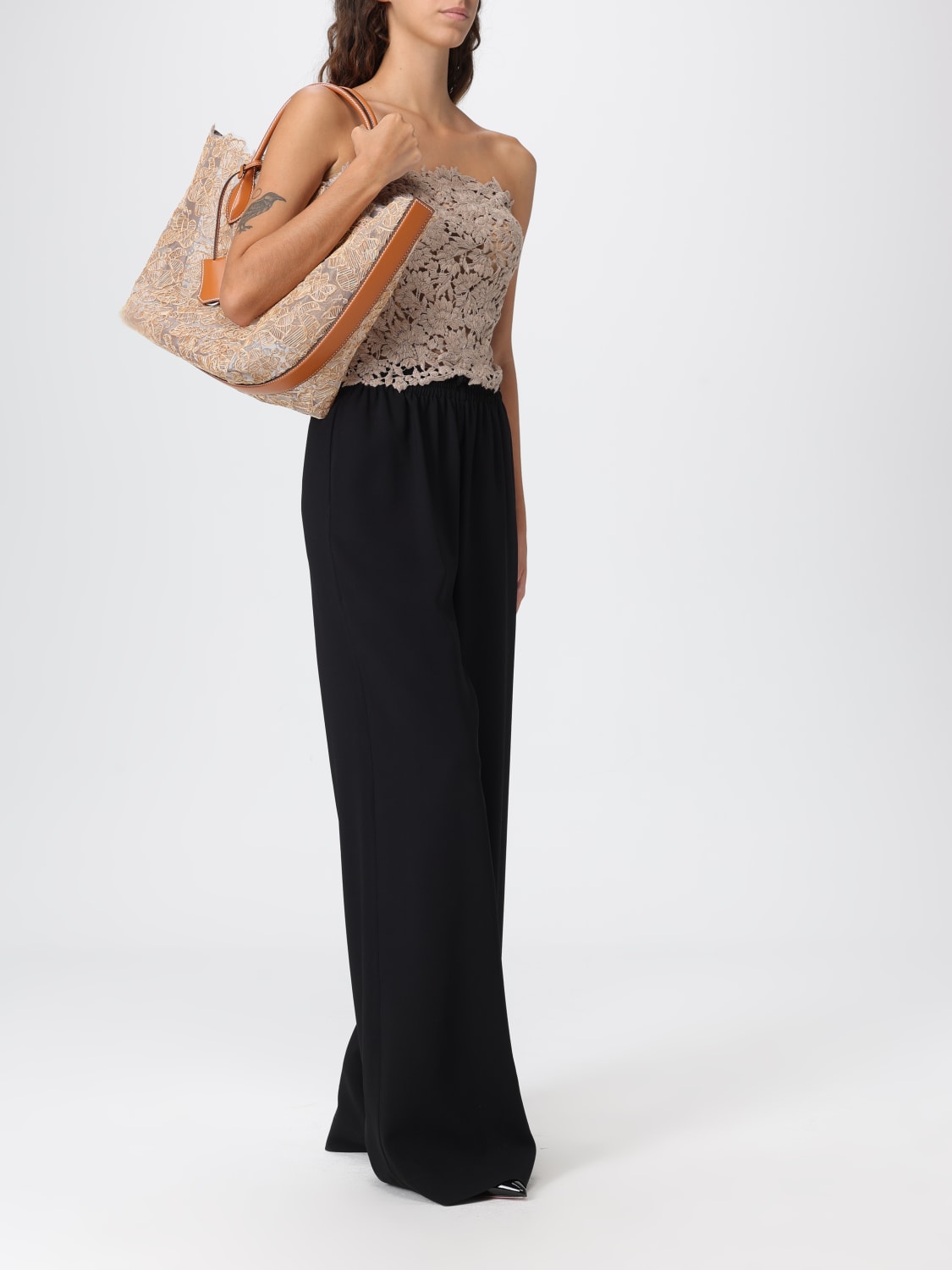 ERMANNO SCERVINO HANDBAG: Shoulder bag woman Ermanno Scervino, Ecru - Img 2