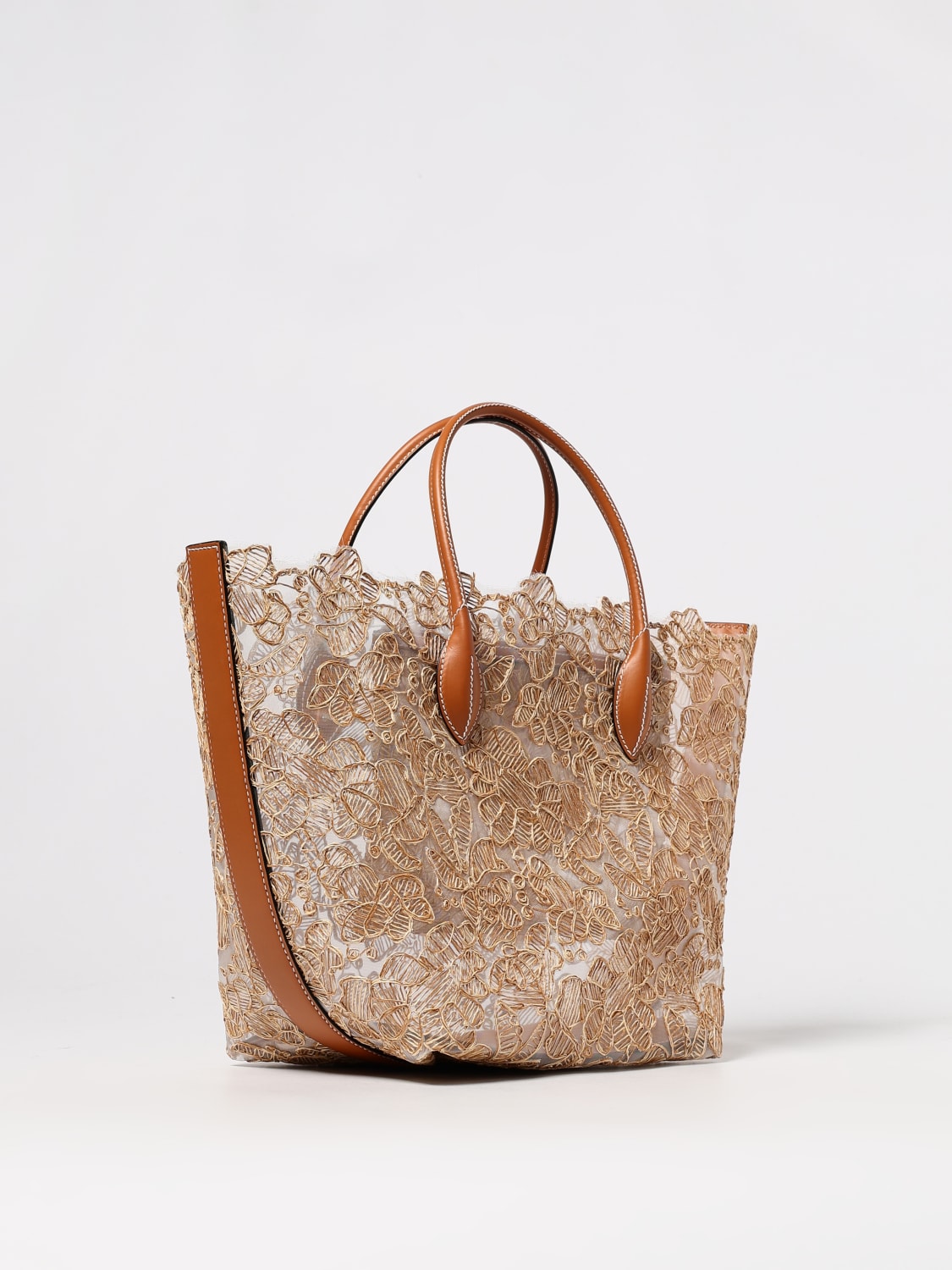 ERMANNO SCERVINO HANDBAG: Shoulder bag woman Ermanno Scervino, Ecru - Img 3