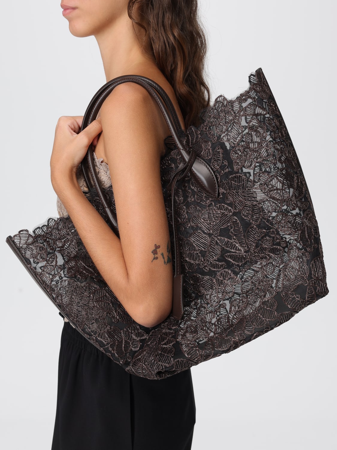 ERMANNO SCERVINO HANDTASCHE: Schultertasche damen Ermanno Scervino, Braun - Img 2