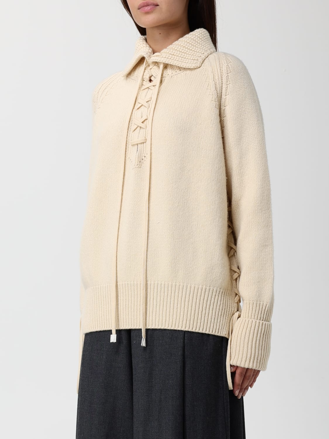 ERMANNO SCERVINO POLO: Pullover damen Ermanno Scervino, Weiß - Img 4