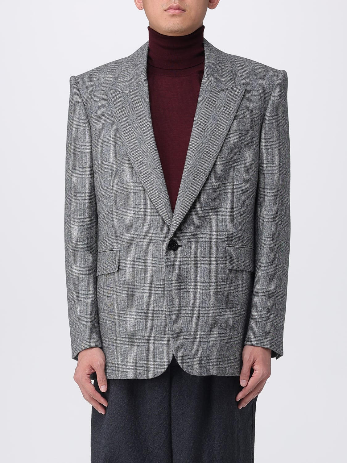 SAINT LAURENT JACKET: Blazer men Saint Laurent, Grey - Img 1