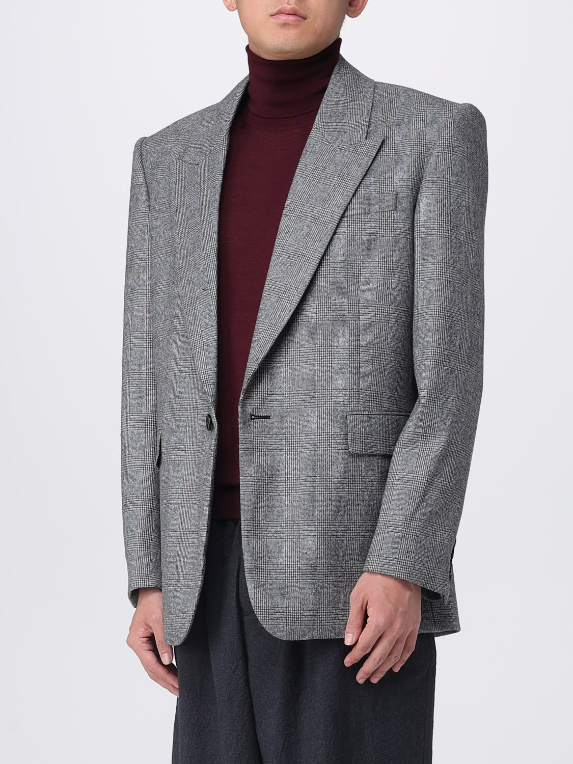 SAINT LAURENT JACKET: Blazer men Saint Laurent, Grey - Img 4