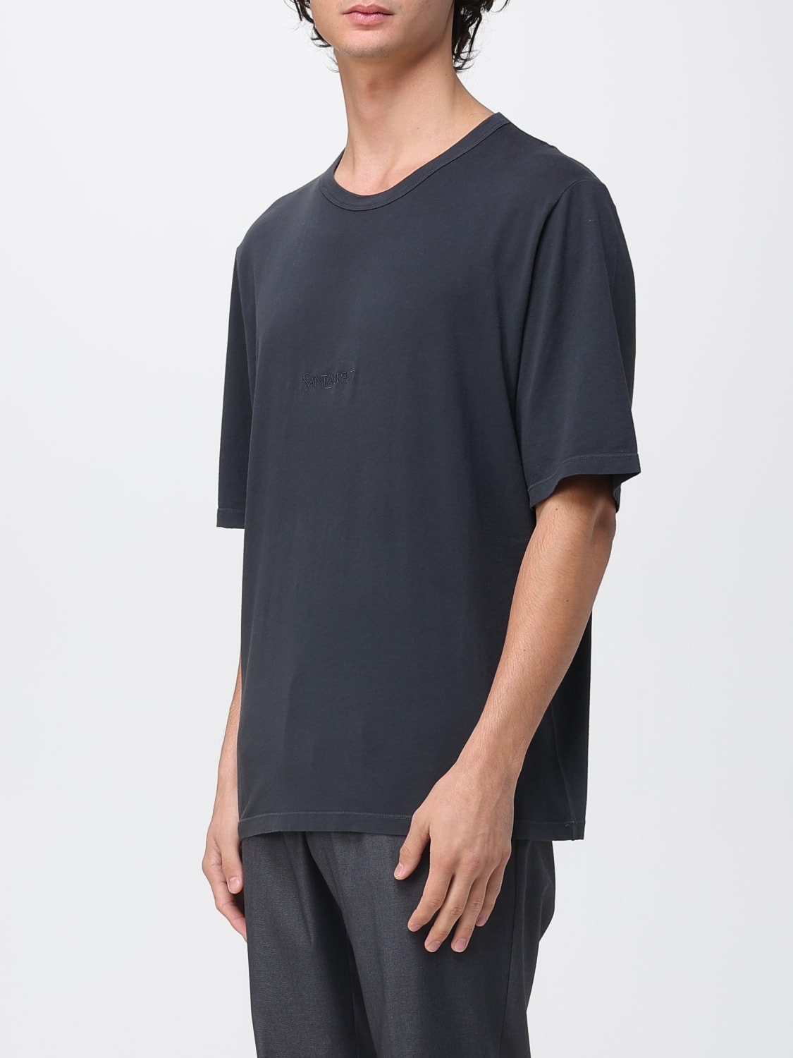 SAINT LAURENT T-SHIRT: T-shirt men Saint Laurent, Black - Img 4