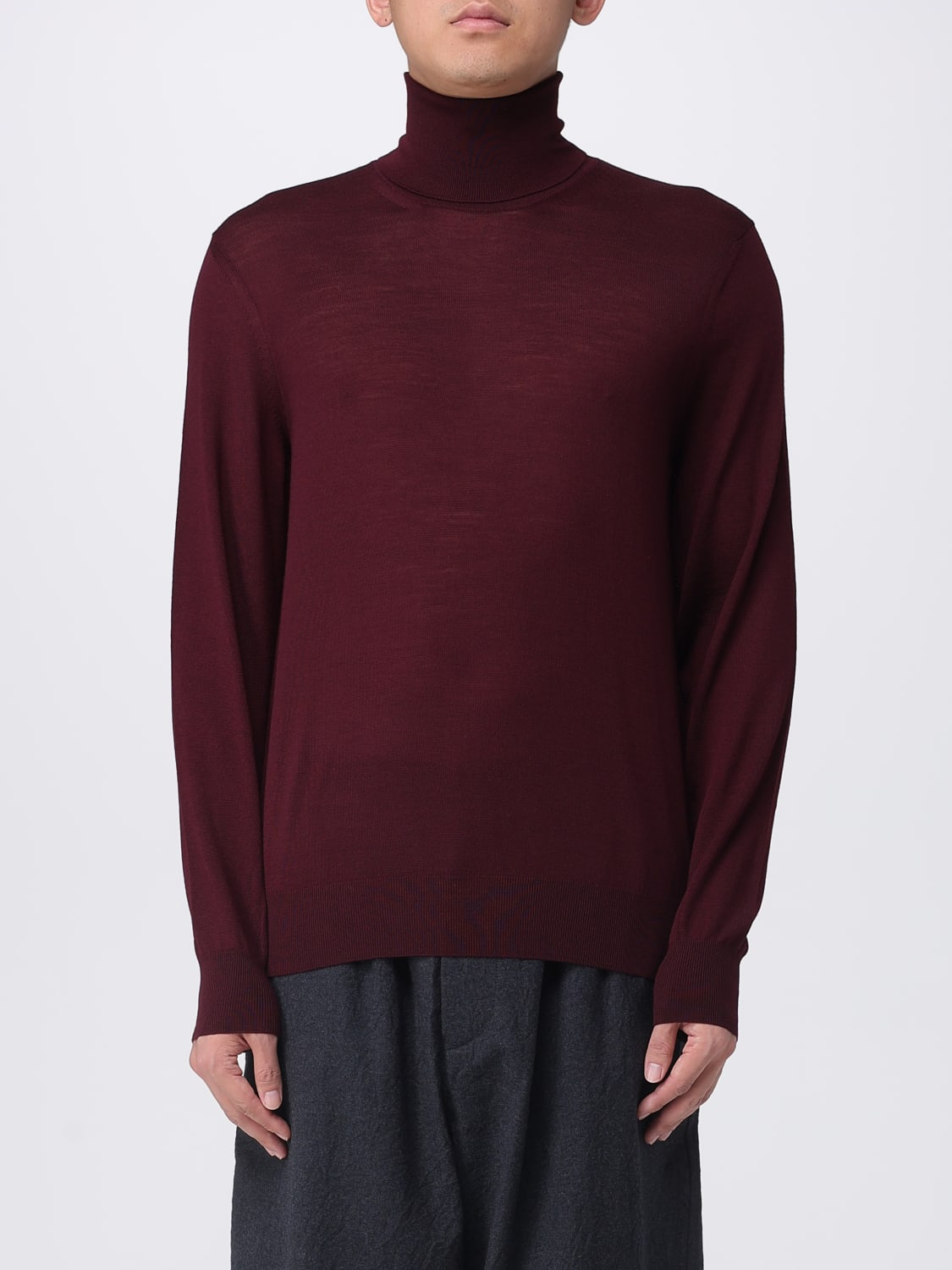 SAINT LAURENT SWEATER: Sweater men Saint Laurent, Burgundy - Img 1