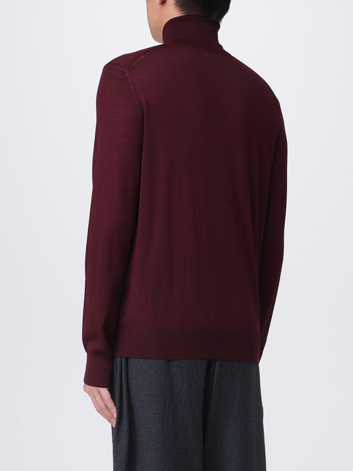 SAINT LAURENT SWEATER: Sweater men Saint Laurent, Burgundy - Img 3