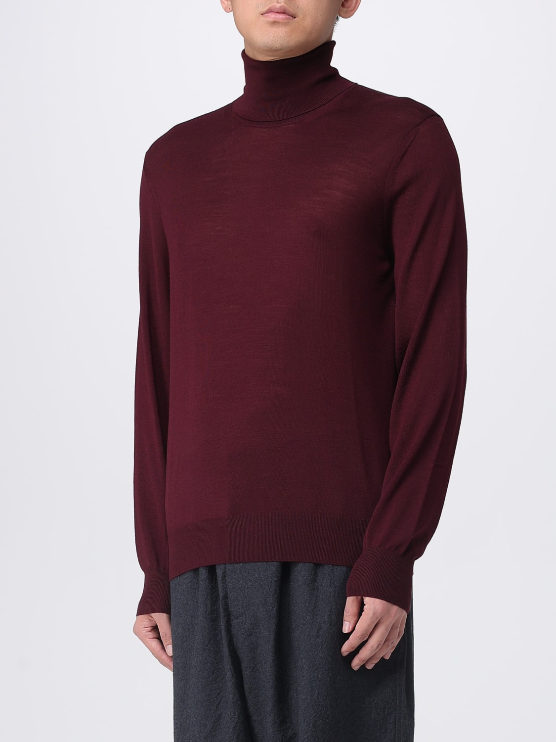 SAINT LAURENT SWEATER: Sweater men Saint Laurent, Burgundy - Img 4