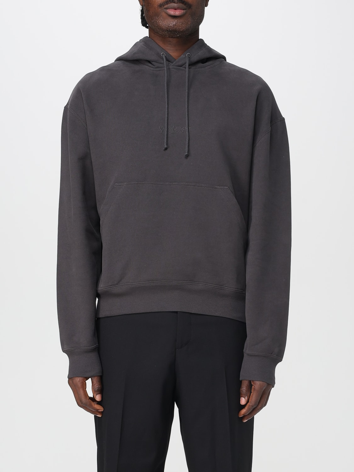 SAINT LAURENT SWEATSHIRT: Sweatshirt men Saint Laurent, Charcoal - Img 1