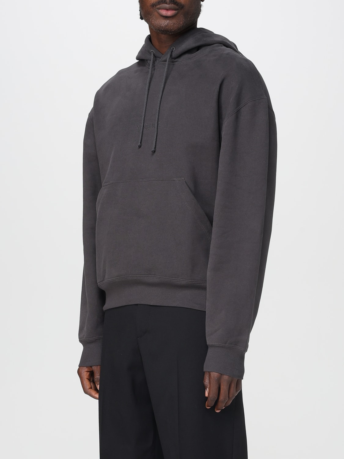 SAINT LAURENT SWEATSHIRT: Sweatshirt men Saint Laurent, Charcoal - Img 4