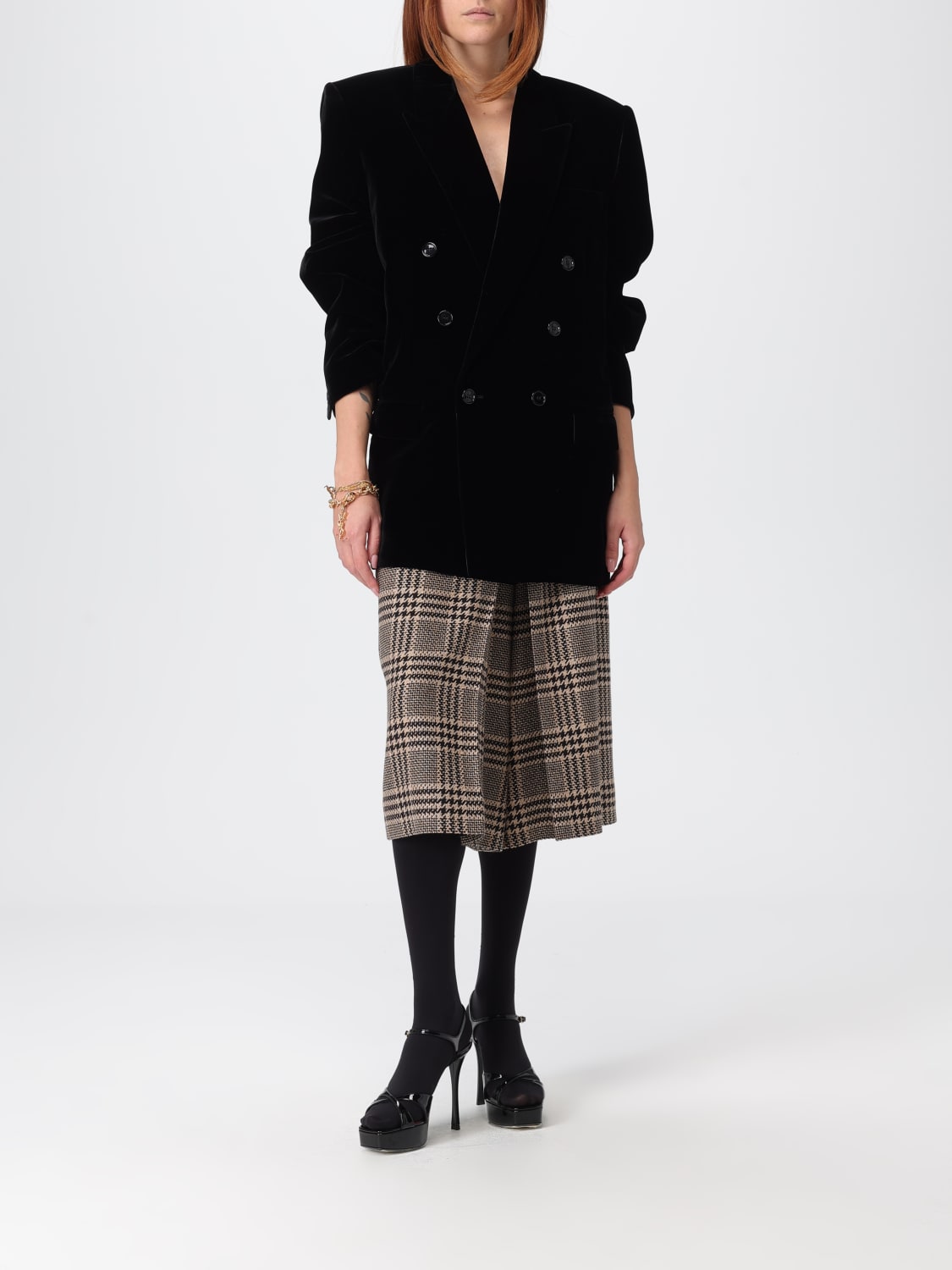 SAINT LAURENT PANTALONES CORTOS: Pantalón mujer Saint Laurent, Fantasía - Img 2