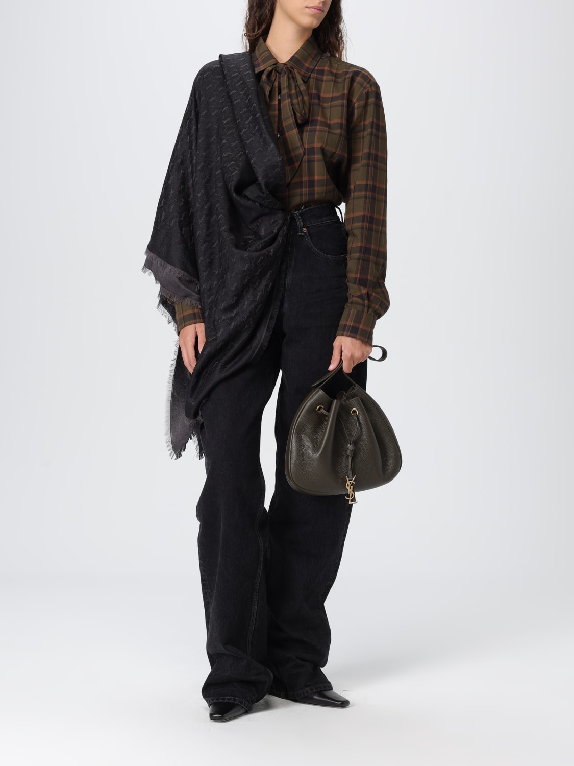 SAINT LAURENT VAQUEROS: Vaquero mujer Saint Laurent, Negro - Img 2