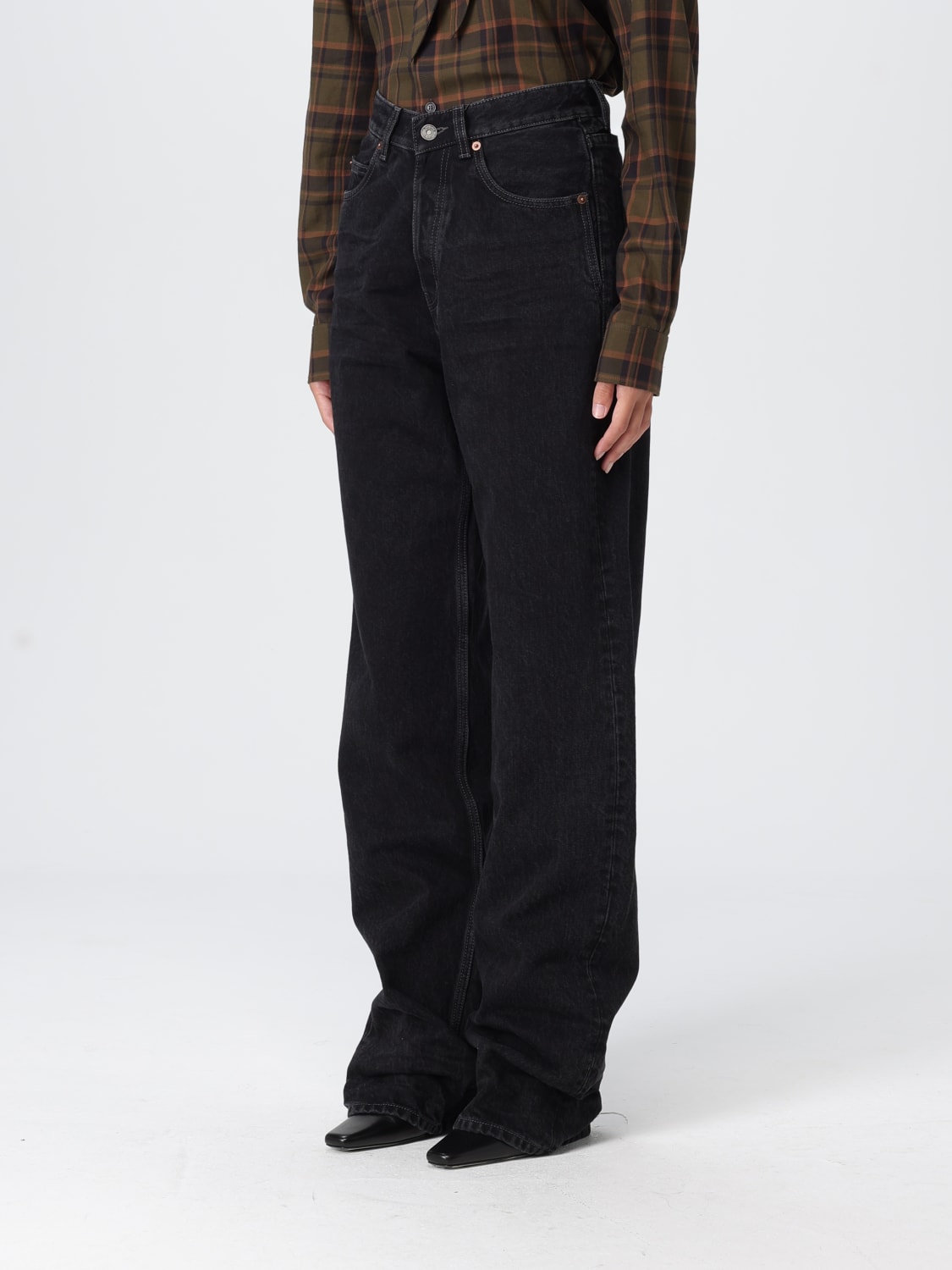 SAINT LAURENT VAQUEROS: Vaquero mujer Saint Laurent, Negro - Img 4