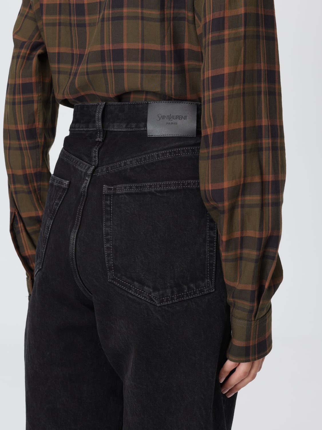 SAINT LAURENT VAQUEROS: Vaquero mujer Saint Laurent, Negro - Img 5