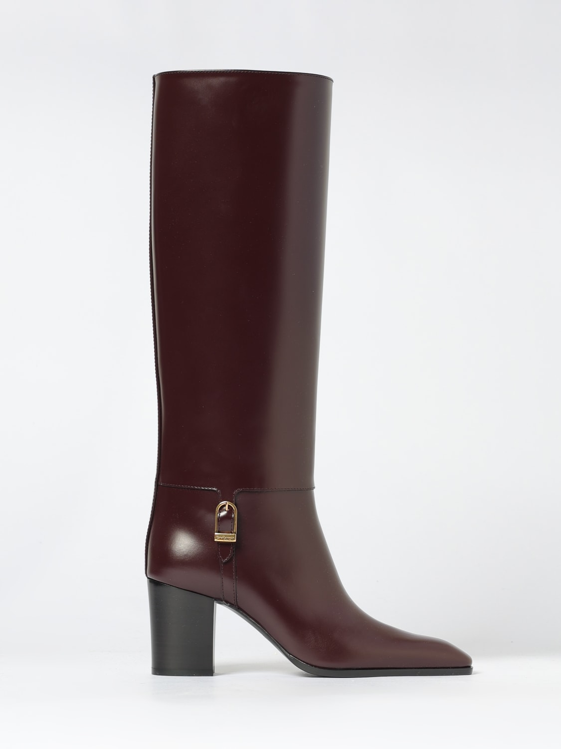 SAINT LAURENT BOOTS: Shoes woman Saint Laurent, Wine - Img 1
