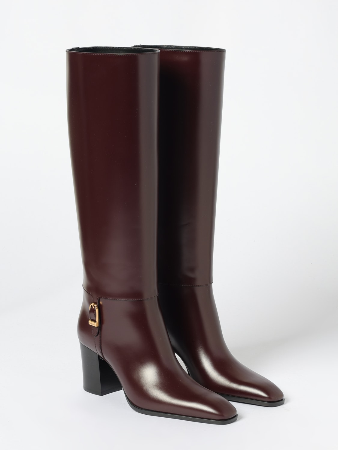 SAINT LAURENT BOOTS: Shoes woman Saint Laurent, Wine - Img 2