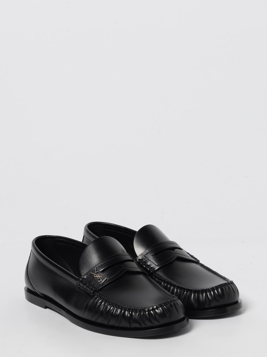 SAINT LAURENT MOCASINES: Zapatos mujer Saint Laurent, Negro - Img 2