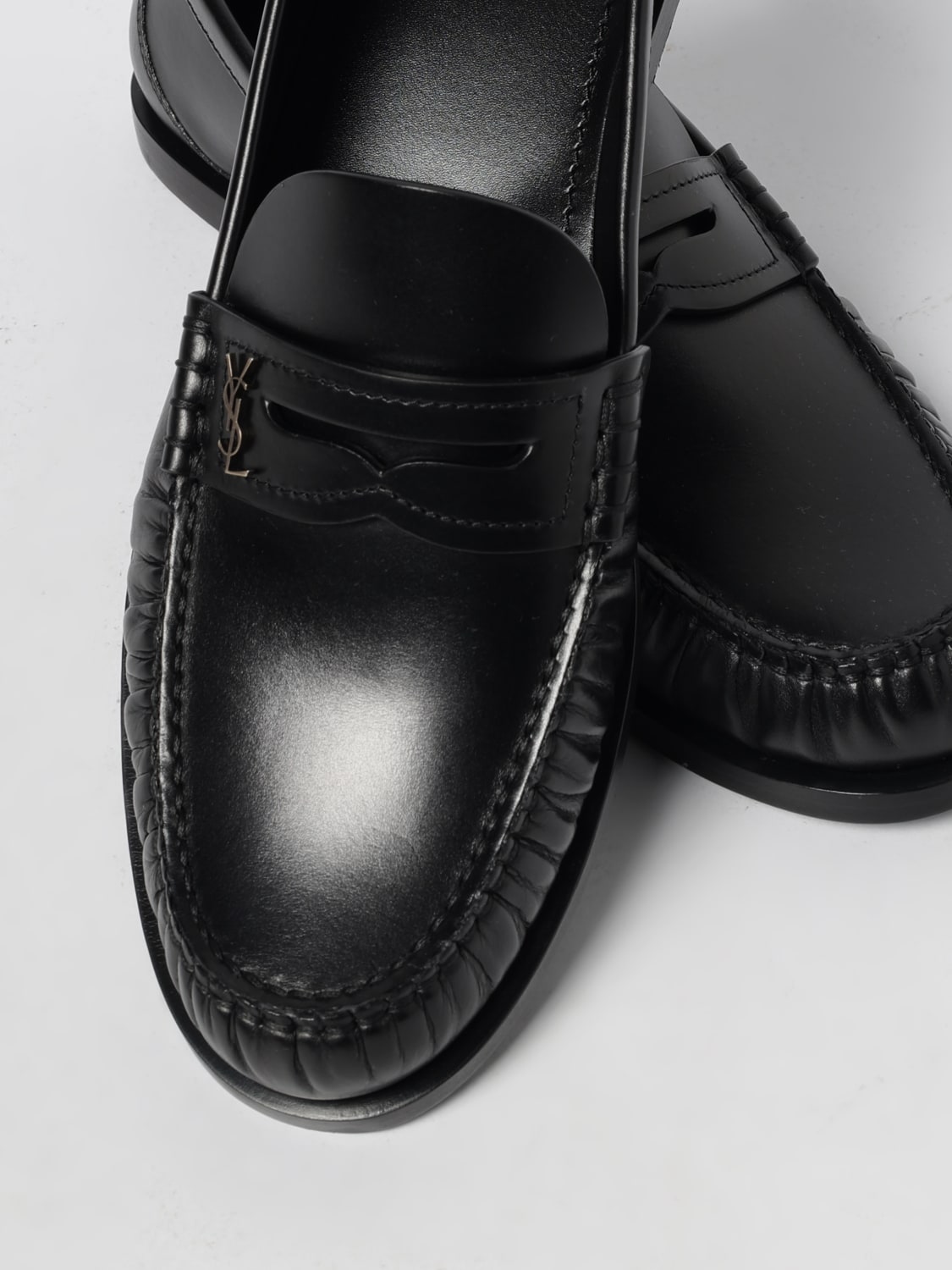 SAINT LAURENT MOCASINES: Zapatos mujer Saint Laurent, Negro - Img 4