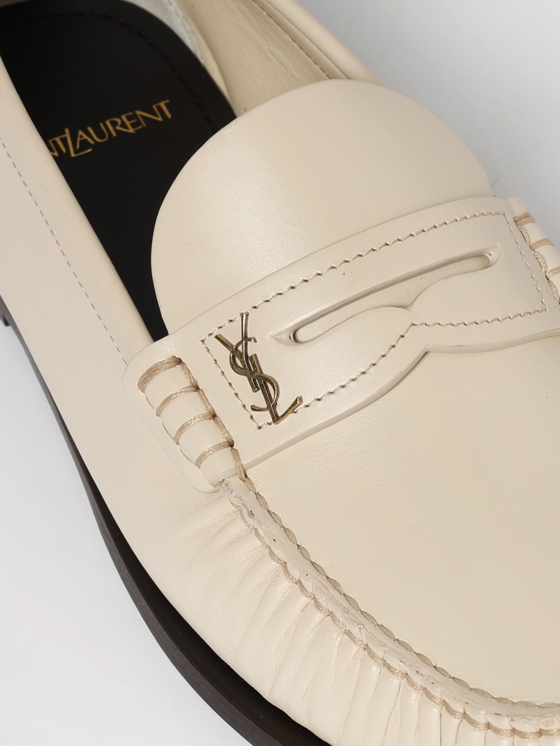 SAINT LAURENT MOKASSINS: Schuhe damen Saint Laurent, Nude - Img 4