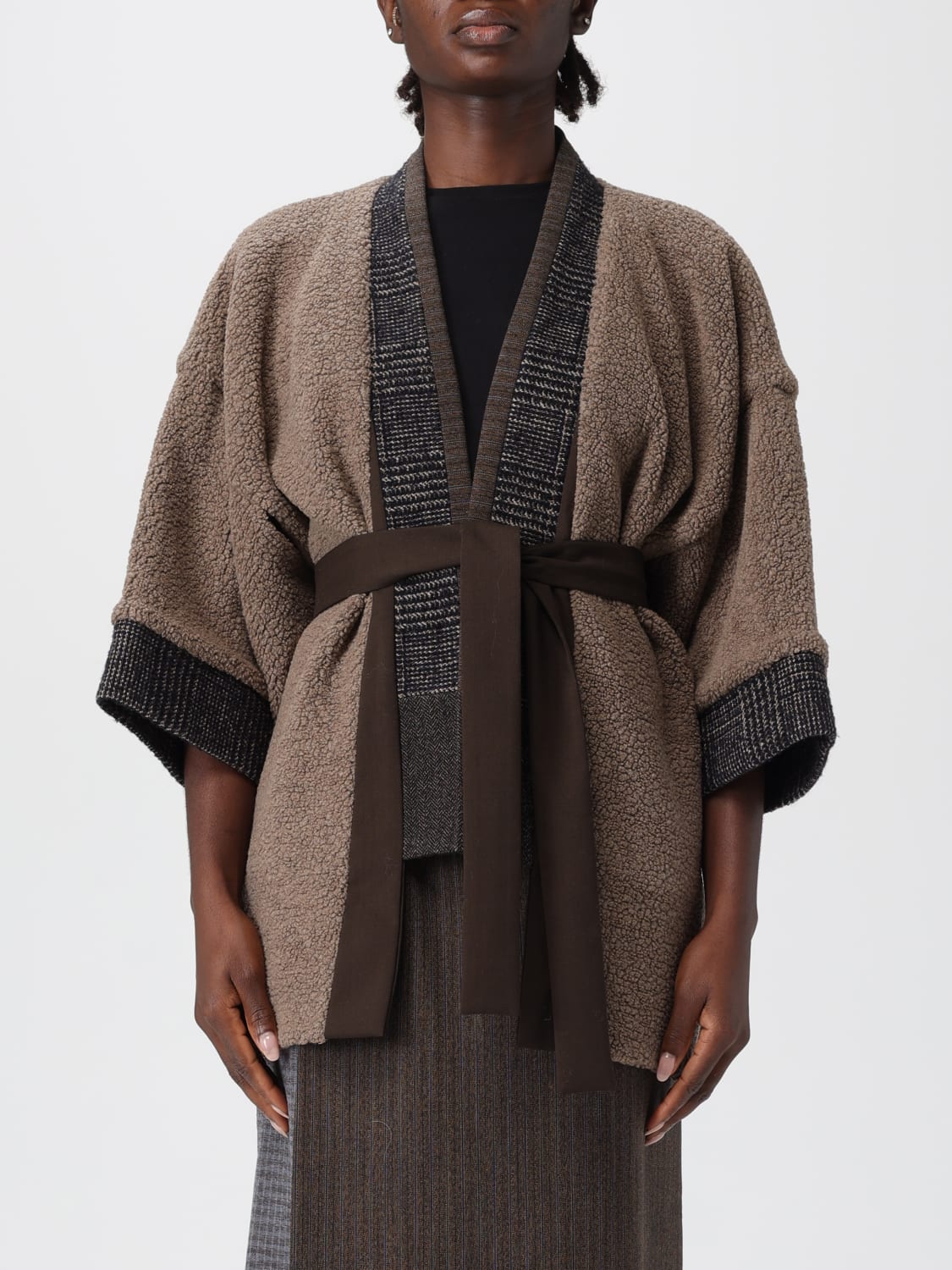 ANTONIO MARRAS MAGLIA: Cardigan in maglia di viscosa a Kimono Antonio Marras, Nero - Img 1