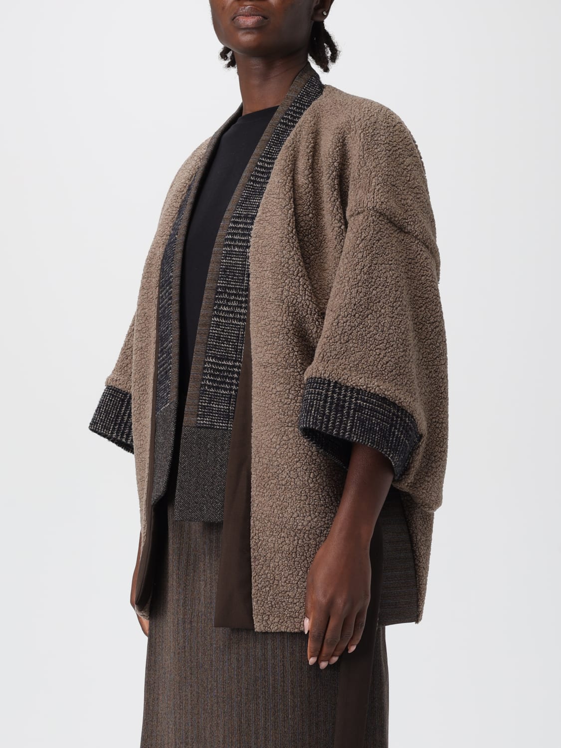 ANTONIO MARRAS MAGLIA: Cardigan in maglia di viscosa a Kimono Antonio Marras, Nero - Img 4