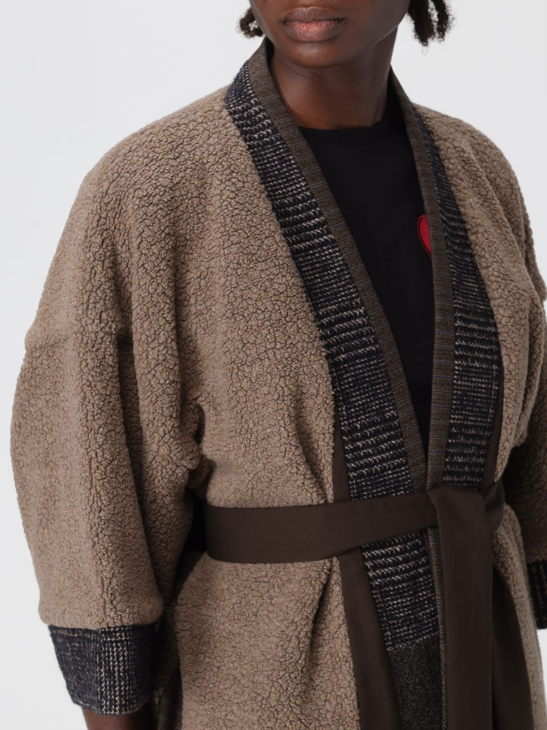 ANTONIO MARRAS MAGLIA: Cardigan in maglia di viscosa a Kimono Antonio Marras, Nero - Img 5