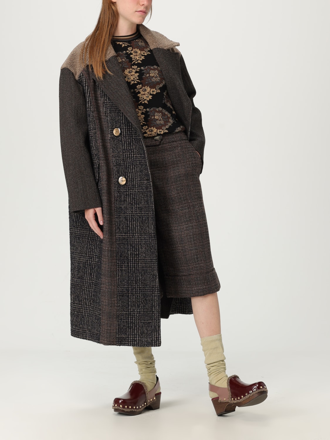 ANTONIO MARRAS COAT: Coat woman Antonio Marras, Brown - Img 2