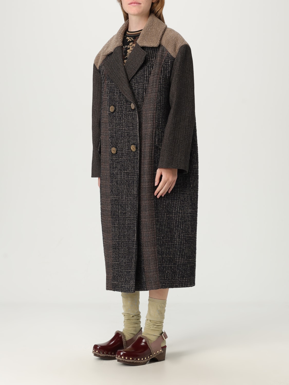 ANTONIO MARRAS COAT: Coat woman Antonio Marras, Brown - Img 4