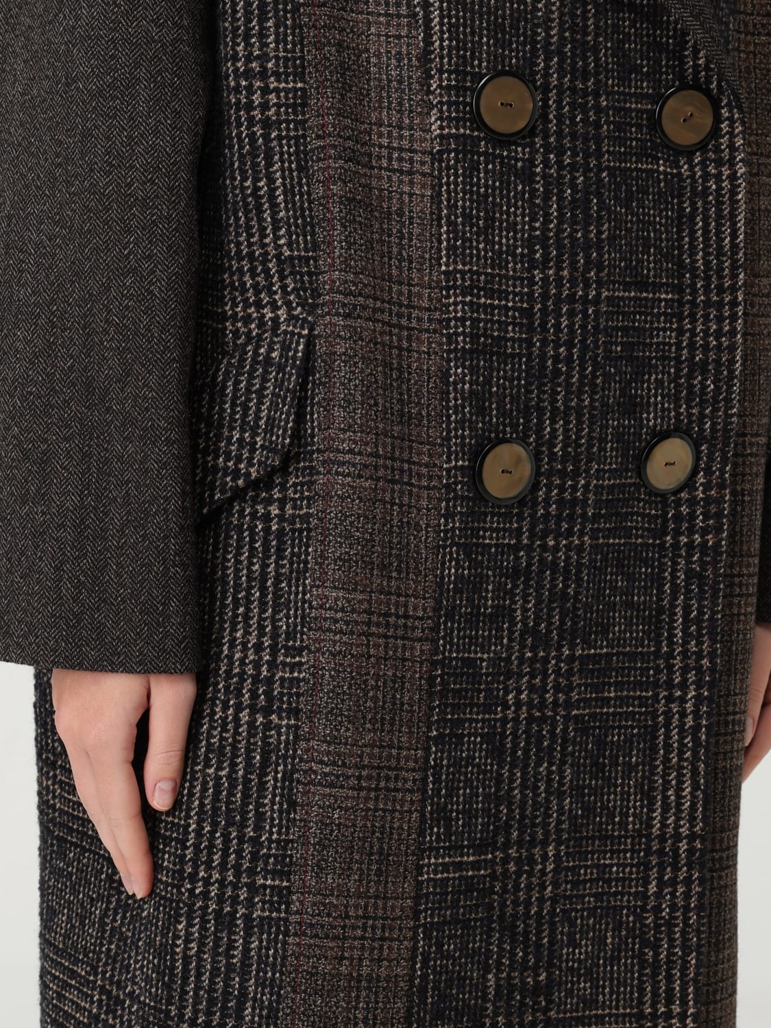 ANTONIO MARRAS COAT: Coat woman Antonio Marras, Brown - Img 5