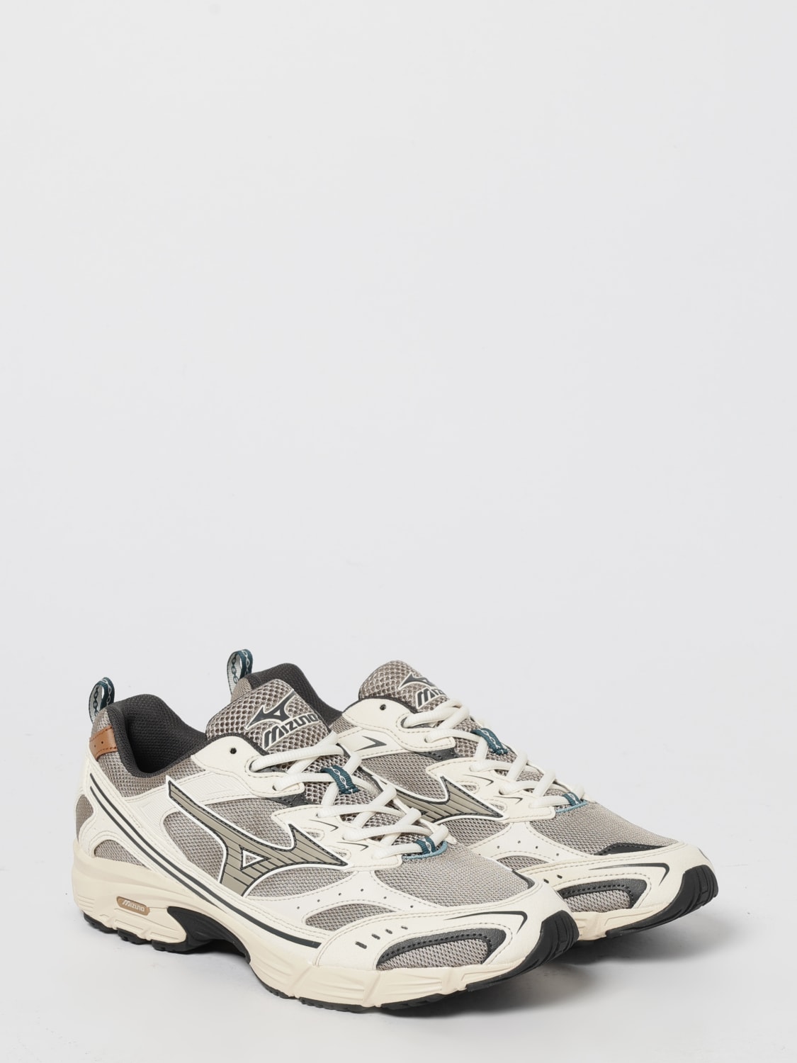 MIZUNO SNEAKERS: Sneakers MRX Mizuno in pelle sintetica e mesh , Beige - Img 2