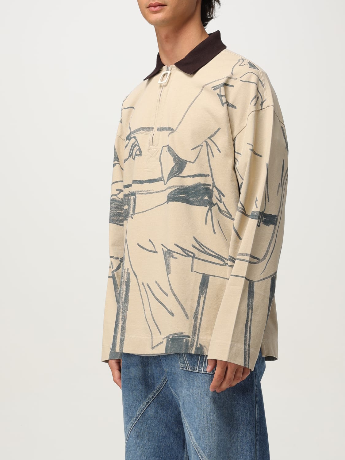 JW ANDERSON POLO SHIRT: Sweatshirt men Jw Anderson, Beige - Img 4