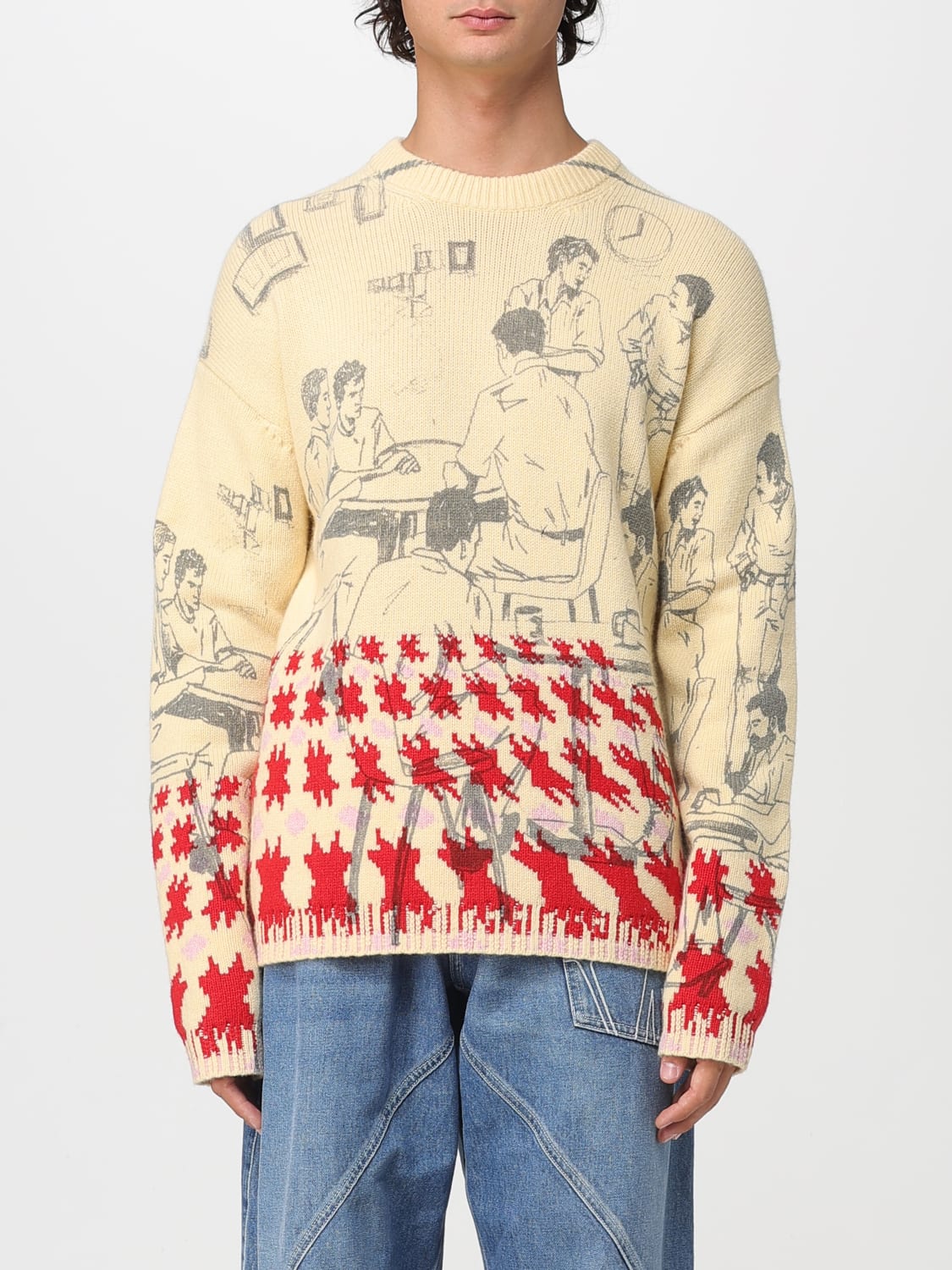 JW ANDERSON SWEATER: Sweater men Jw Anderson, Butter - Img 1