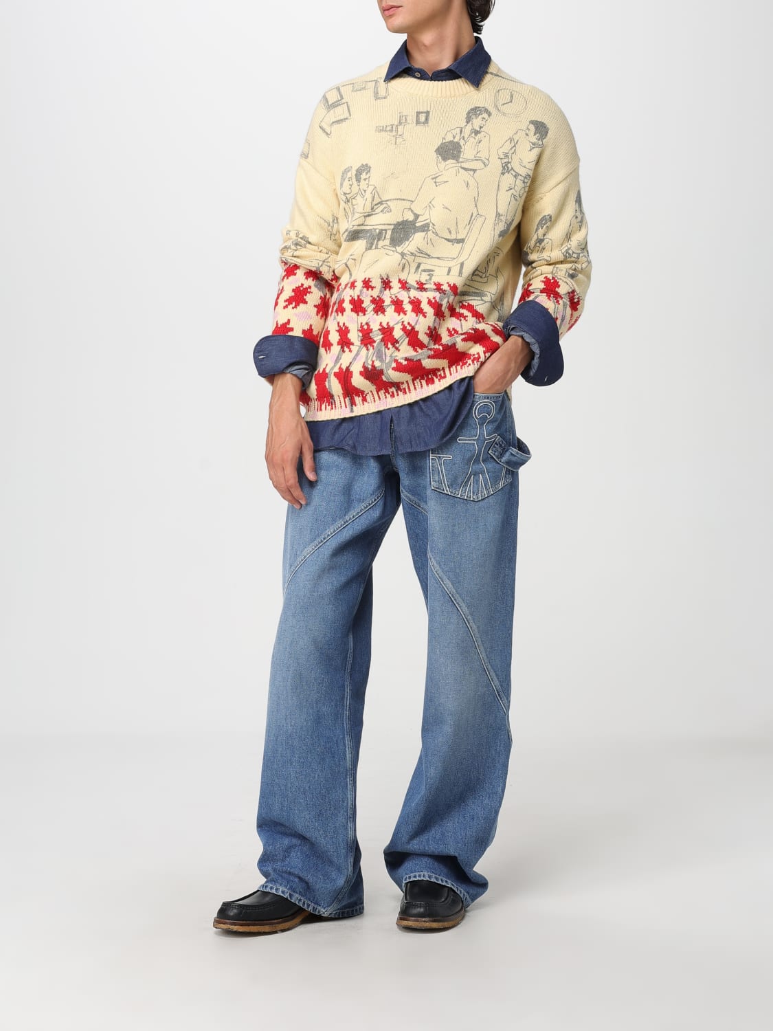 JW ANDERSON SWEATER: Sweater men Jw Anderson, Butter - Img 2