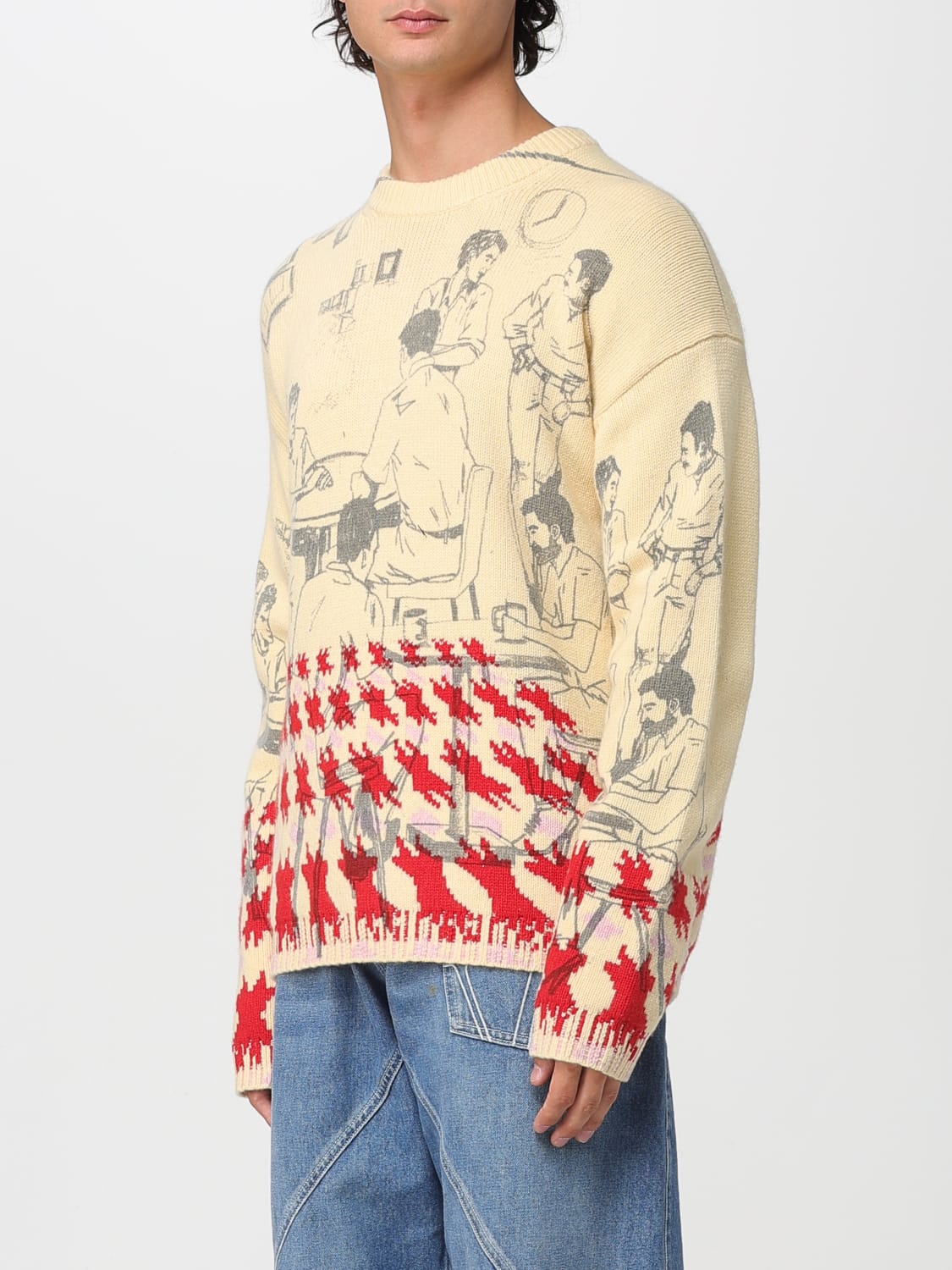 JW ANDERSON SWEATER: Sweater men Jw Anderson, Butter - Img 4
