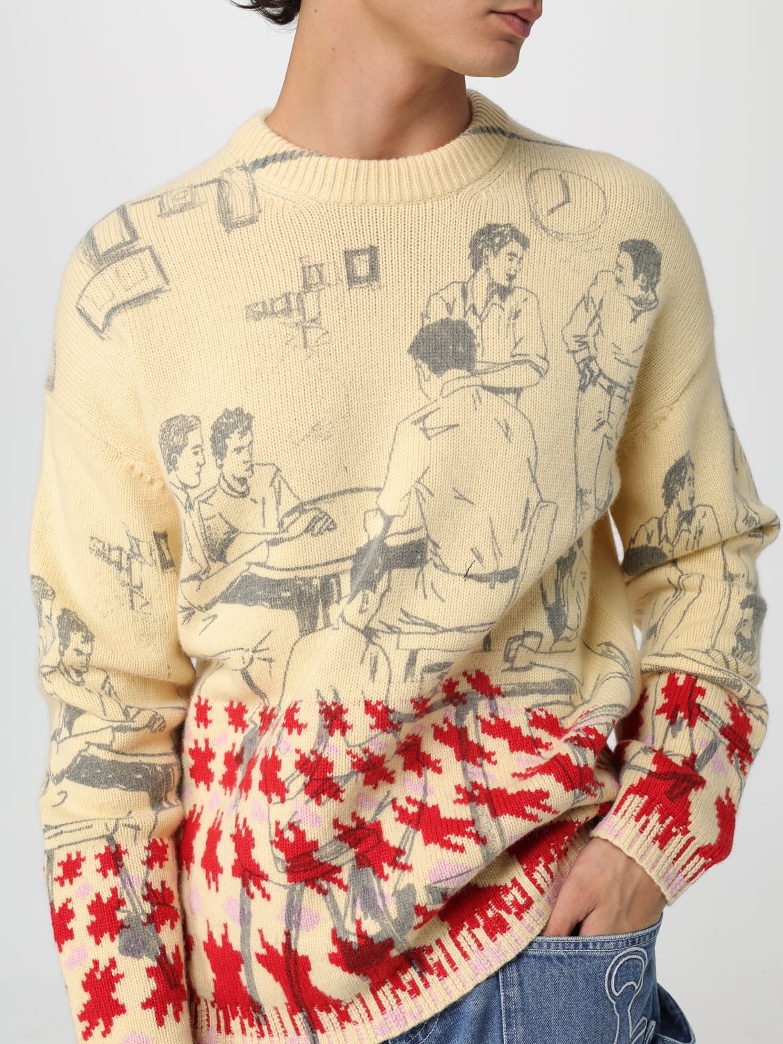 JW ANDERSON SWEATER: Sweater men Jw Anderson, Butter - Img 5