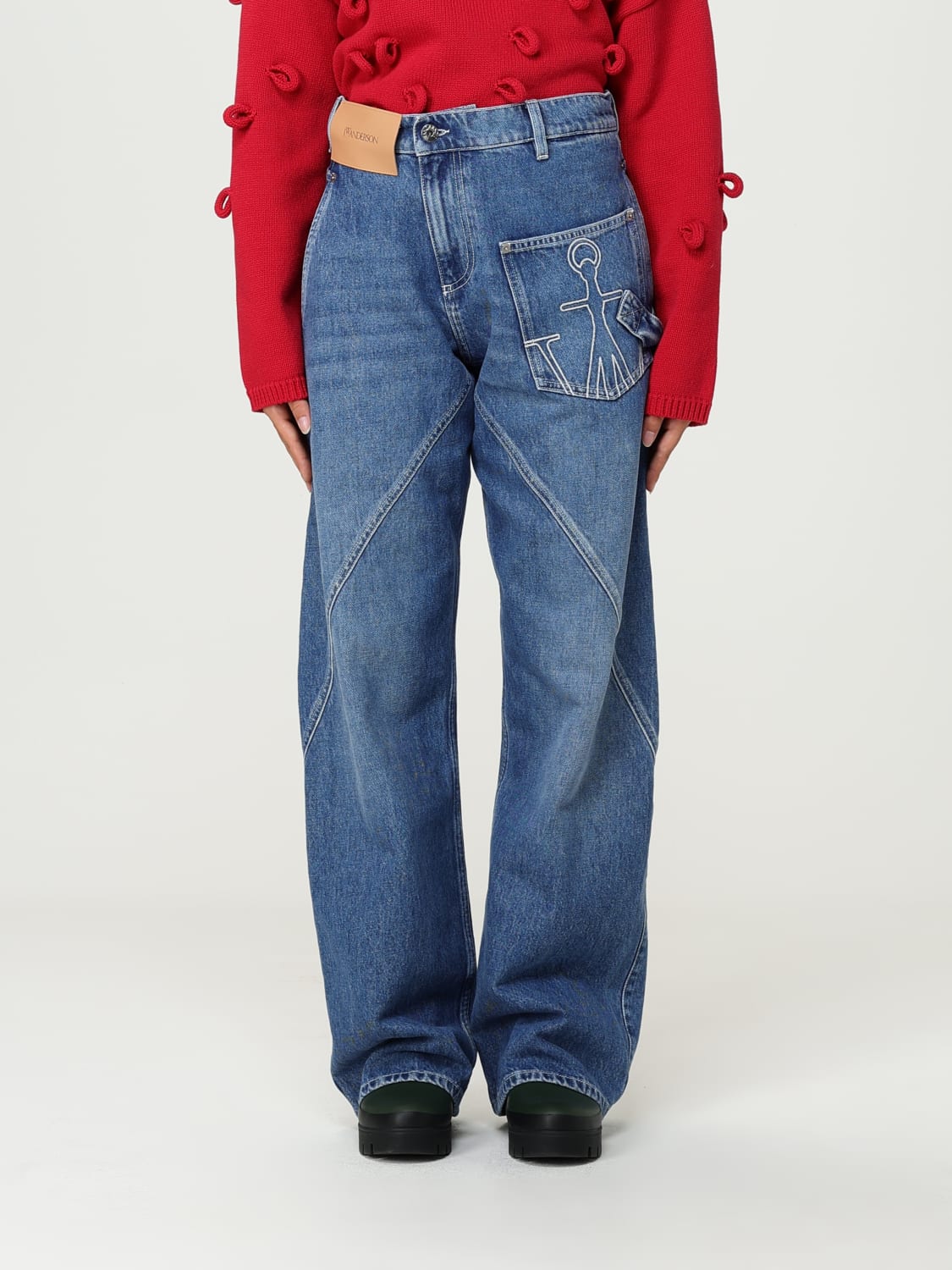 JW ANDERSON JEANS: Jeans woman Jw Anderson, Stone Washed - Img 1