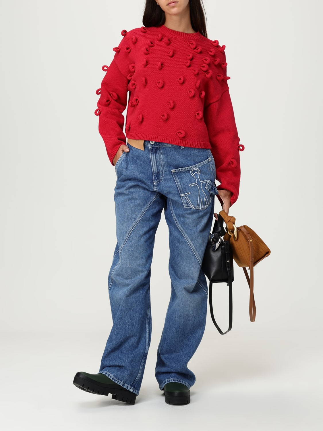 JW ANDERSON JEANS: Jeans woman Jw Anderson, Stone Washed - Img 2