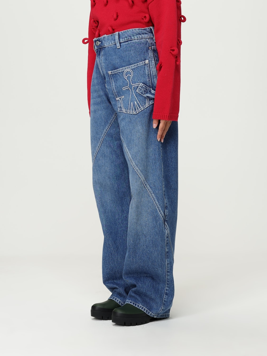 JW ANDERSON JEANS: Jeans woman Jw Anderson, Stone Washed - Img 4