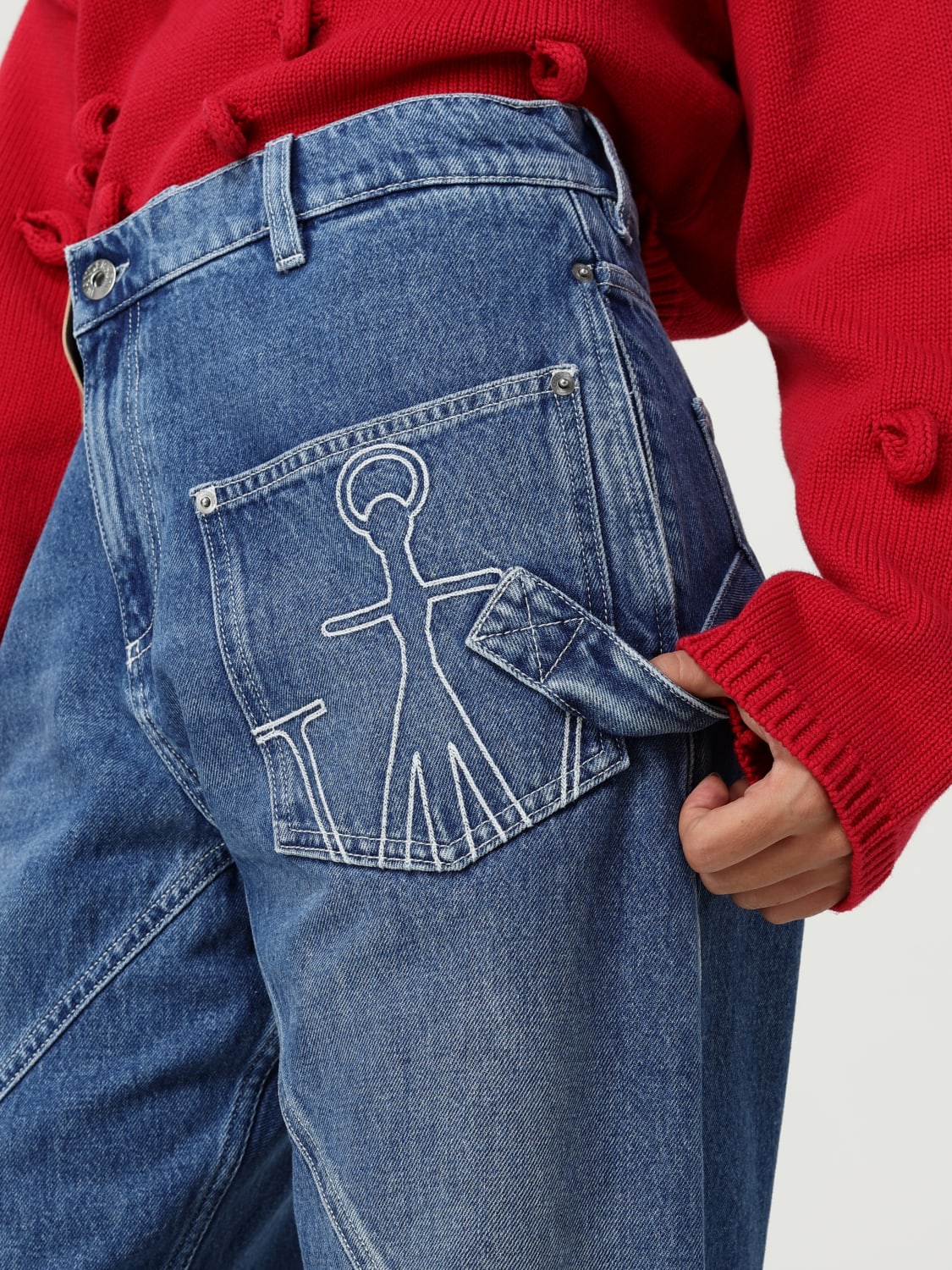 JW ANDERSON JEANS: Jeans woman Jw Anderson, Stone Washed - Img 5