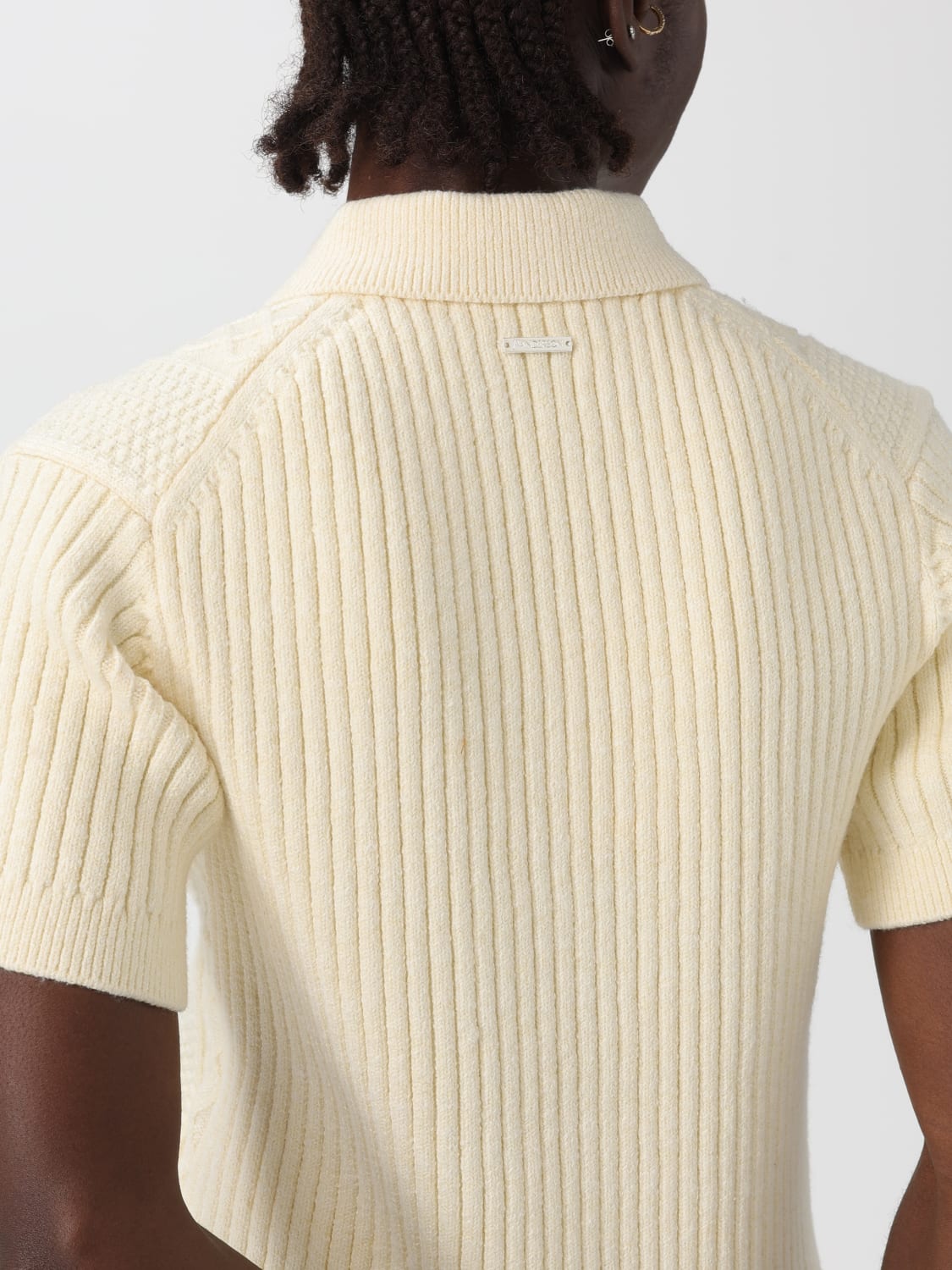 JW ANDERSON POLO SHIRT: Polo shirt woman Jw Anderson, Ecru - Img 5