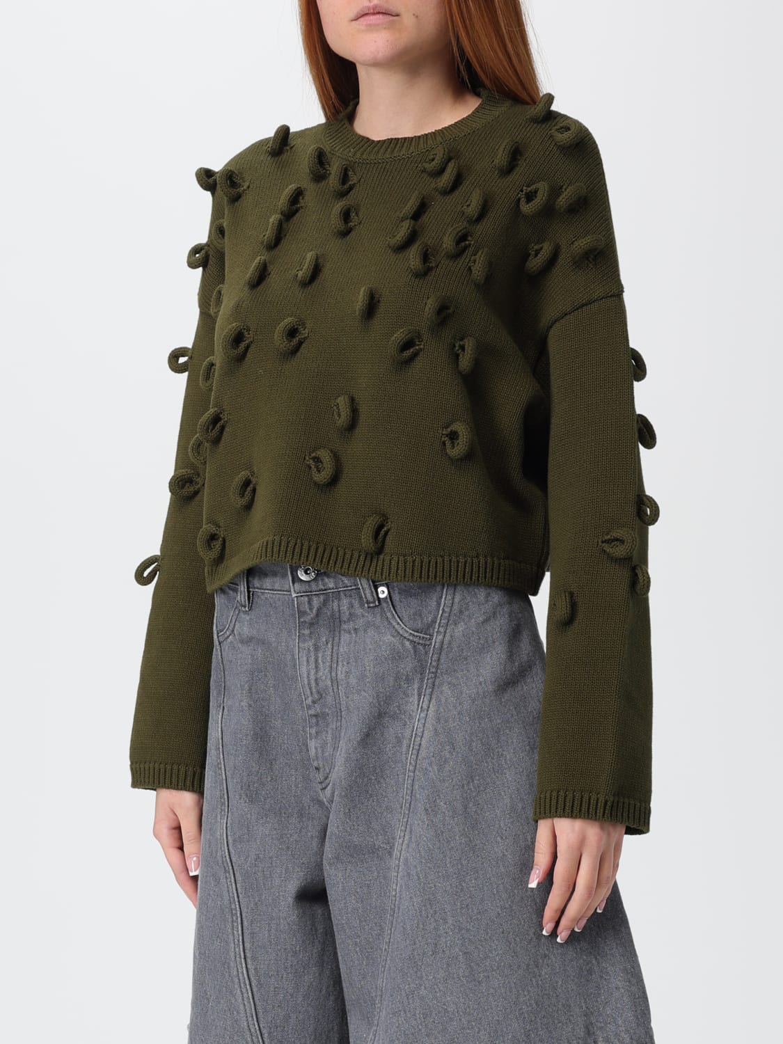 JW ANDERSON JERSEY: Jersey mujer Jw Anderson, Verde - Img 4
