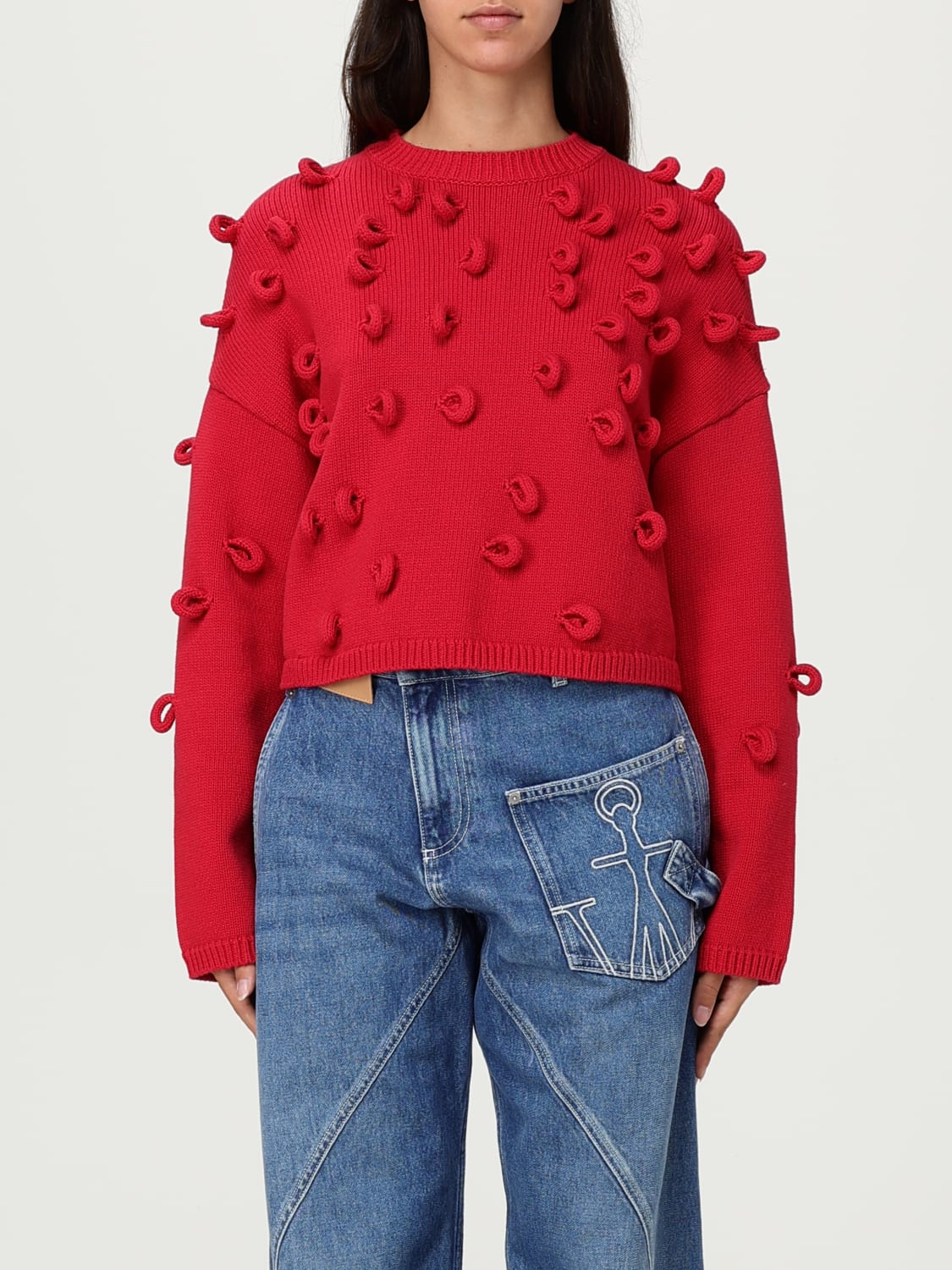 JW ANDERSON JERSEY: Jersey mujer Jw Anderson, Rojo - Img 1